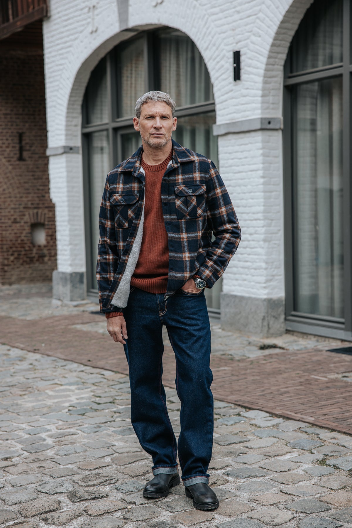 

Jersey de cuello redondo Hombre Solino Neuf brown | Freeman T. Porter
