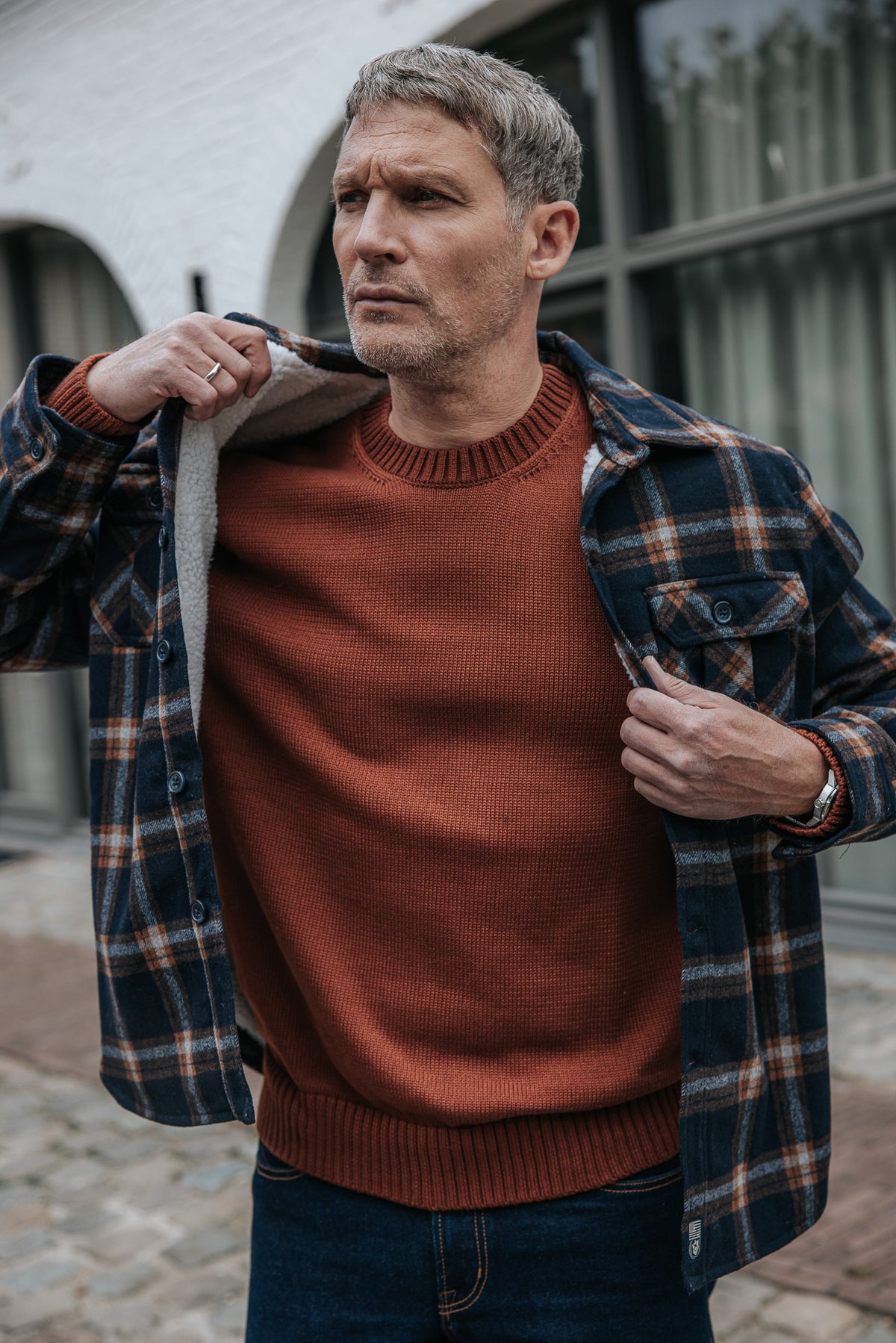 

Jersey de cuello redondo Hombre Solino Neuf brown | Freeman T. Porter