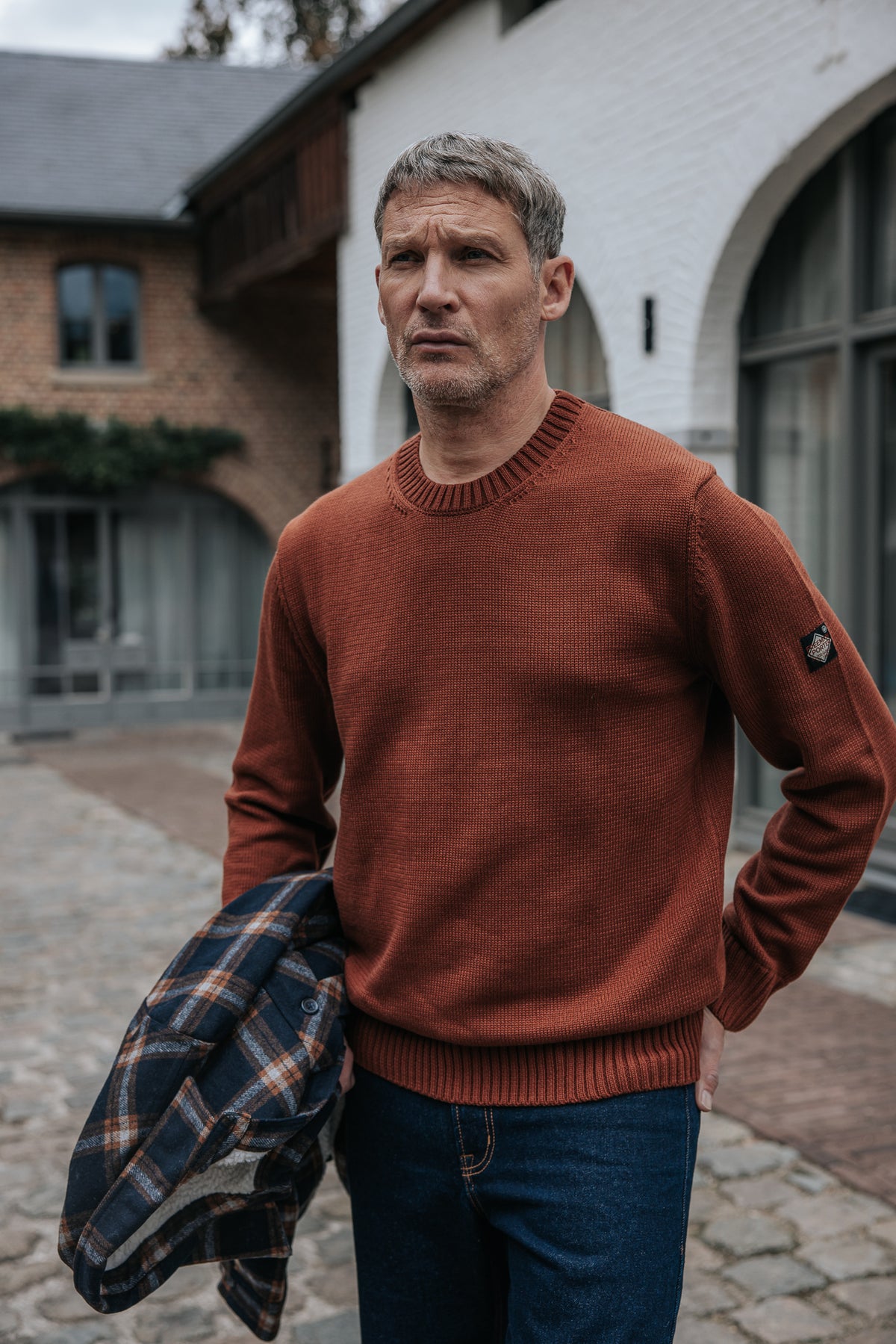 

Jersey de cuello redondo Hombre Solino Neuf brown | Freeman T. Porter