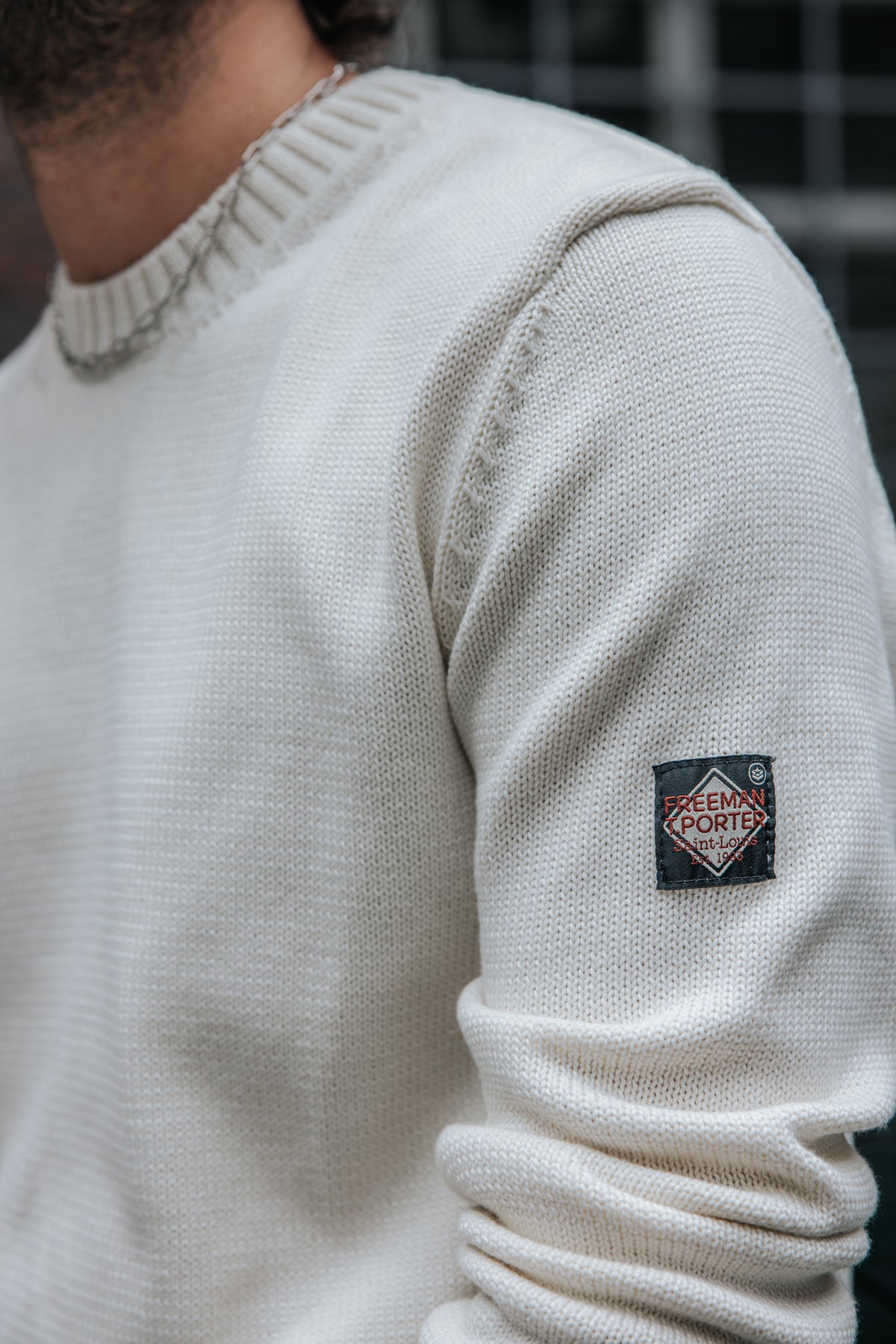 

Pull col rond Homme Solino Neuf ecru | Freeman T. Porter