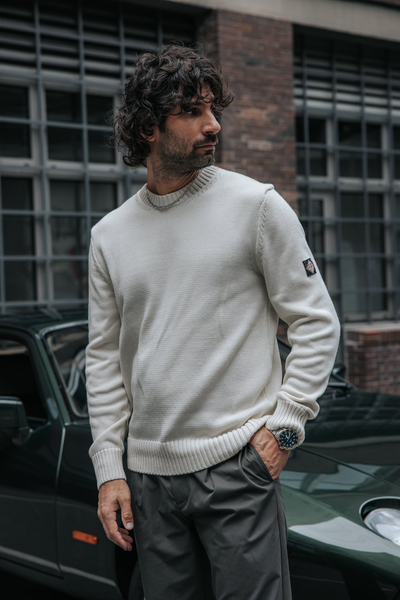 

Pull col rond Homme Solino Neuf ecru | Freeman T. Porter