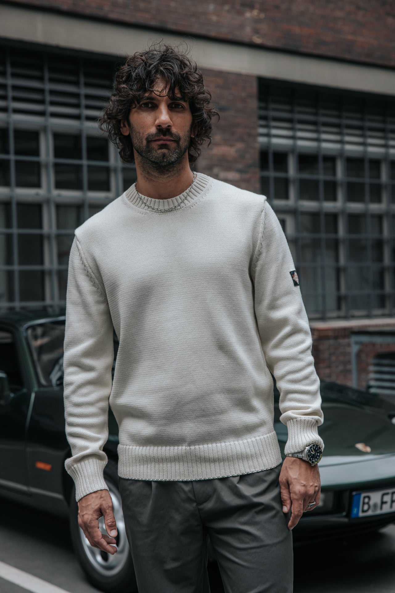 

Pull col rond Homme Solino Neuf ecru | Freeman T. Porter