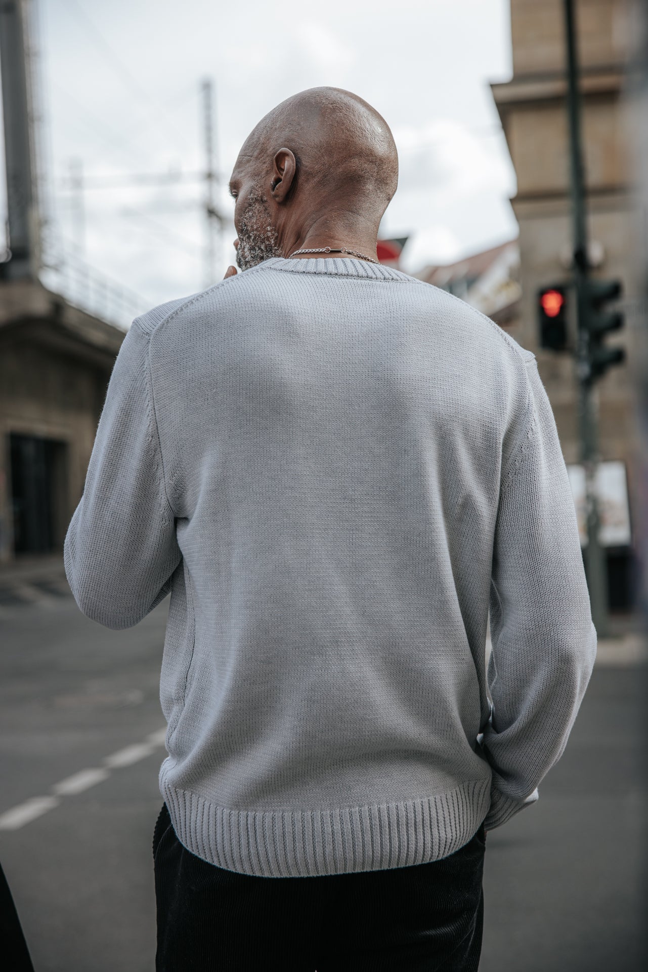 

Rundhals-Pullover Herren Solino Neuf light grey | Freeman T. Porter