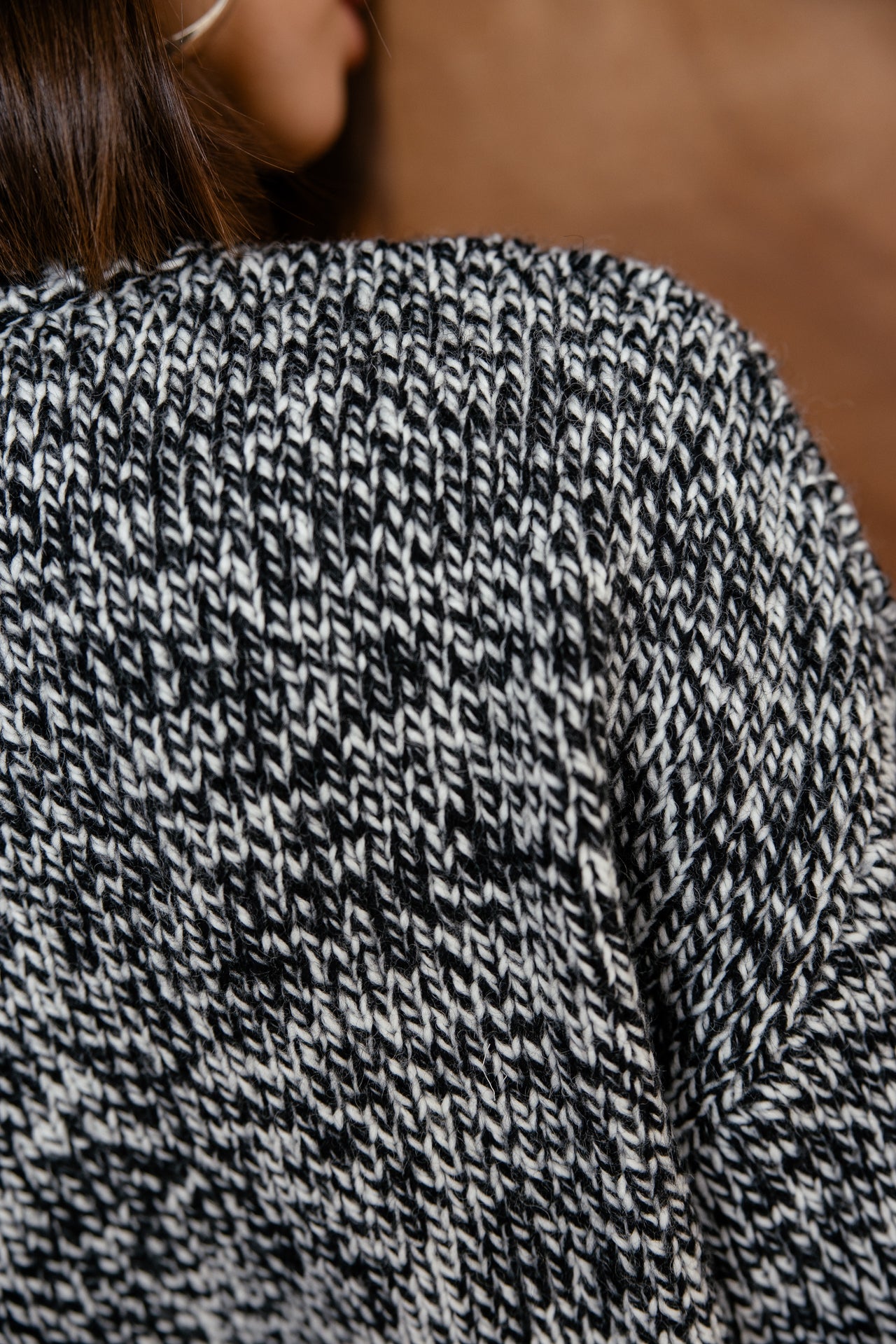 

Pullover mit Fransen-Details Damen Pears Fringes black & white | Freeman T. Porter