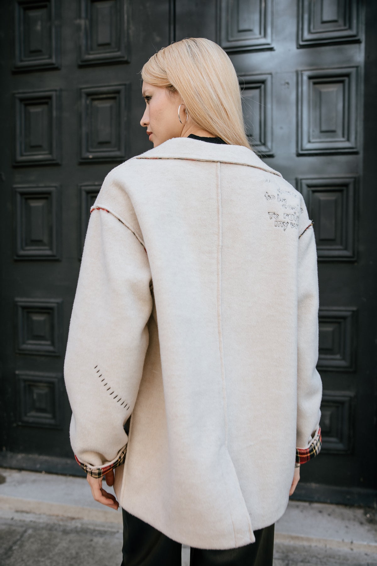 

Blazer rock détails tartan Femme Moly London birch | Freeman T. Porter
