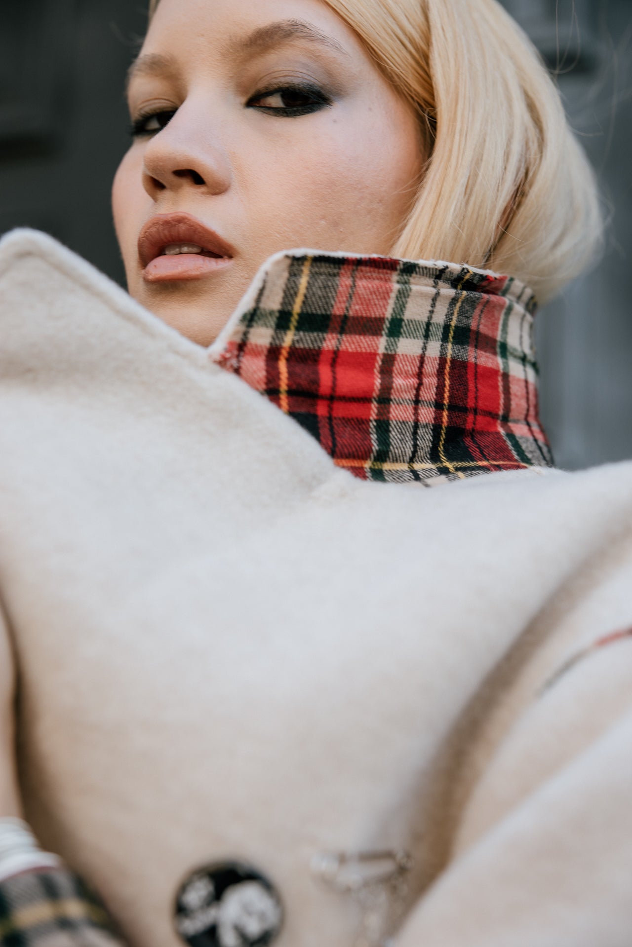 

Blazer rock détails tartan Femme Moly London birch | Freeman T. Porter