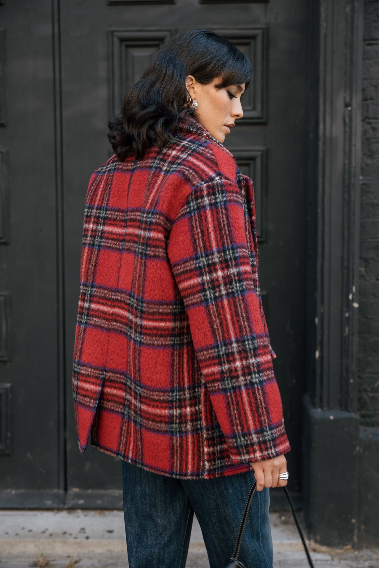 

Blazer rock tartan Femme Moly Red Tartan salsa | Freeman T. Porter