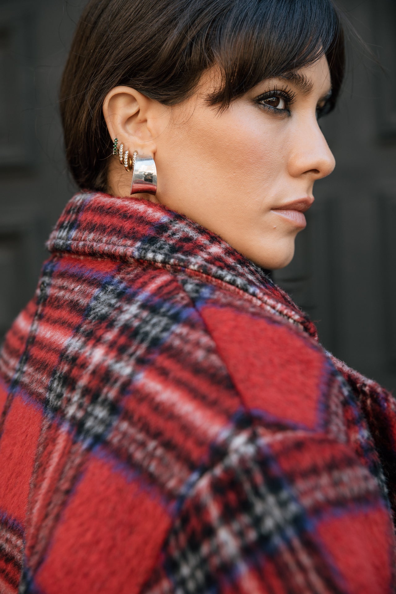 

Blazer rock tartan Femme Moly Red Tartan salsa | Freeman T. Porter