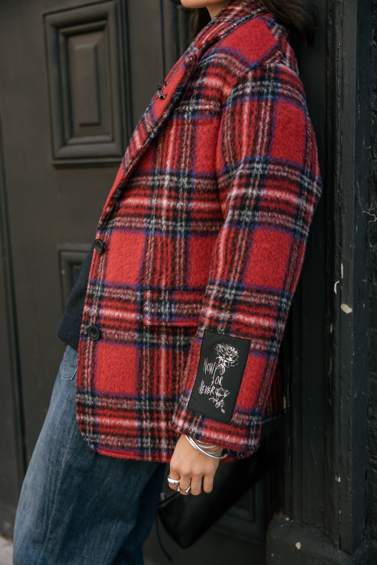 

Blazer rock tartan Femme Moly Red Tartan salsa | Freeman T. Porter