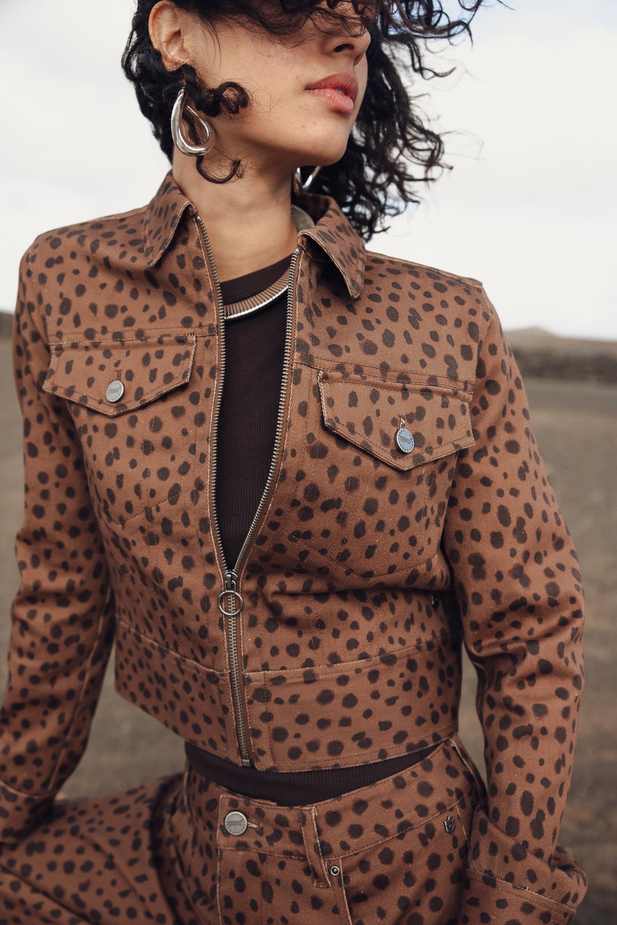 

Veste zippée courte Femme Zolena Sika cinnamon | Freeman T. Porter