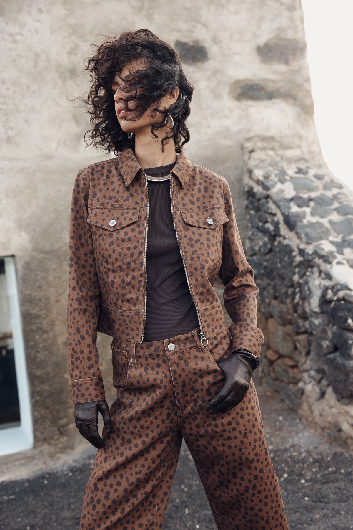 

Veste zippée courte Femme Zolena Sika cinnamon | Freeman T. Porter