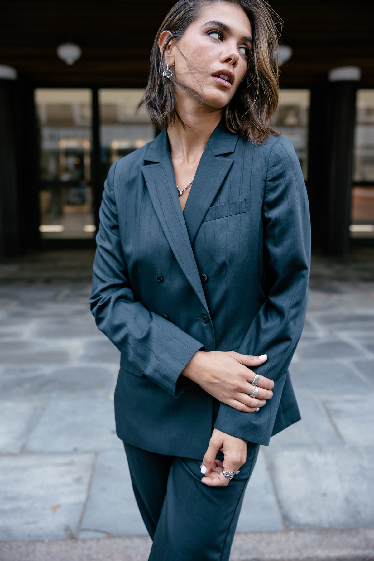 

Blazer oversize Mulher Aelis Destiny green gables | Freeman T. Porter