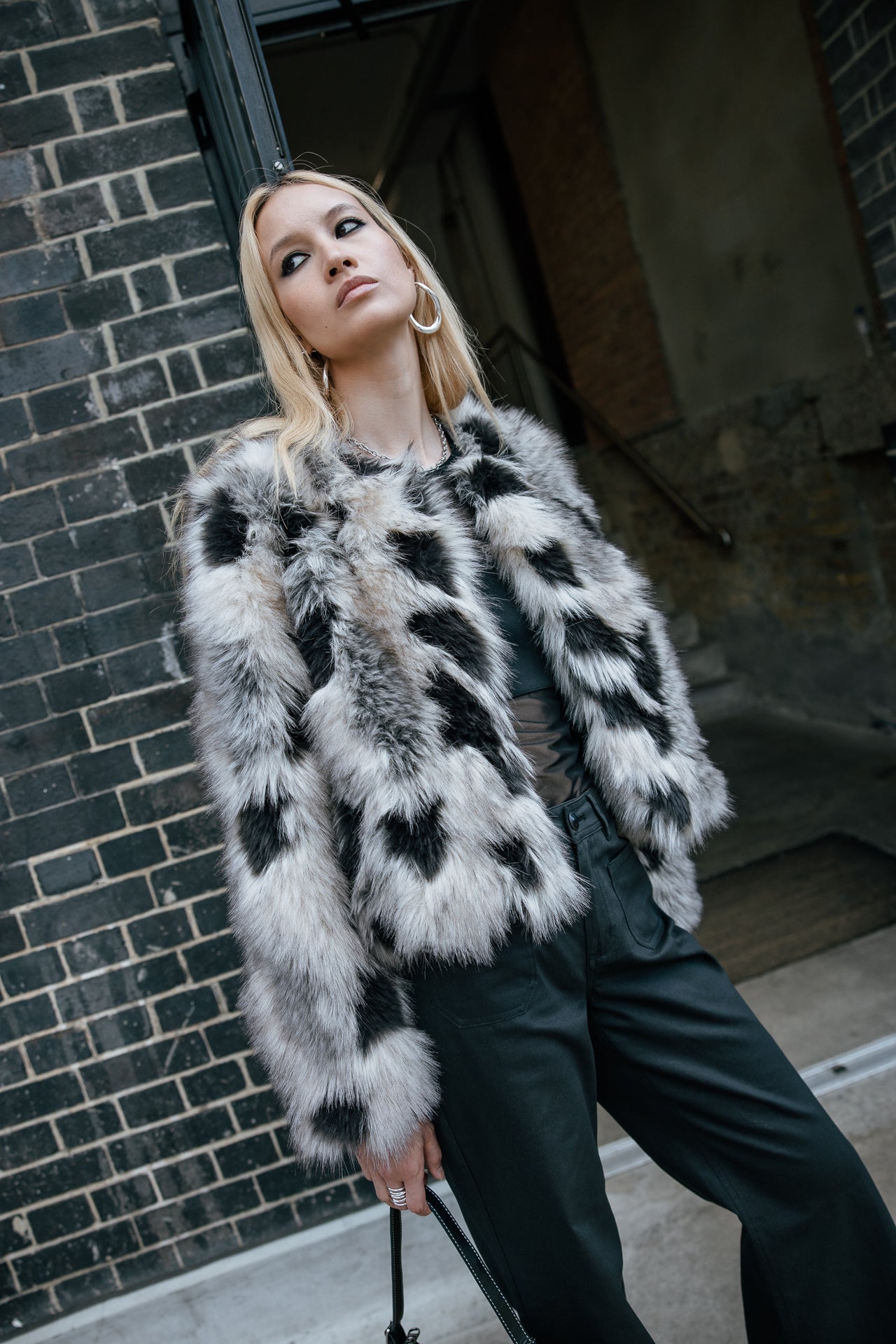 

Kunstfelljacke Damen Milani Wolf stone | Freeman T. Porter