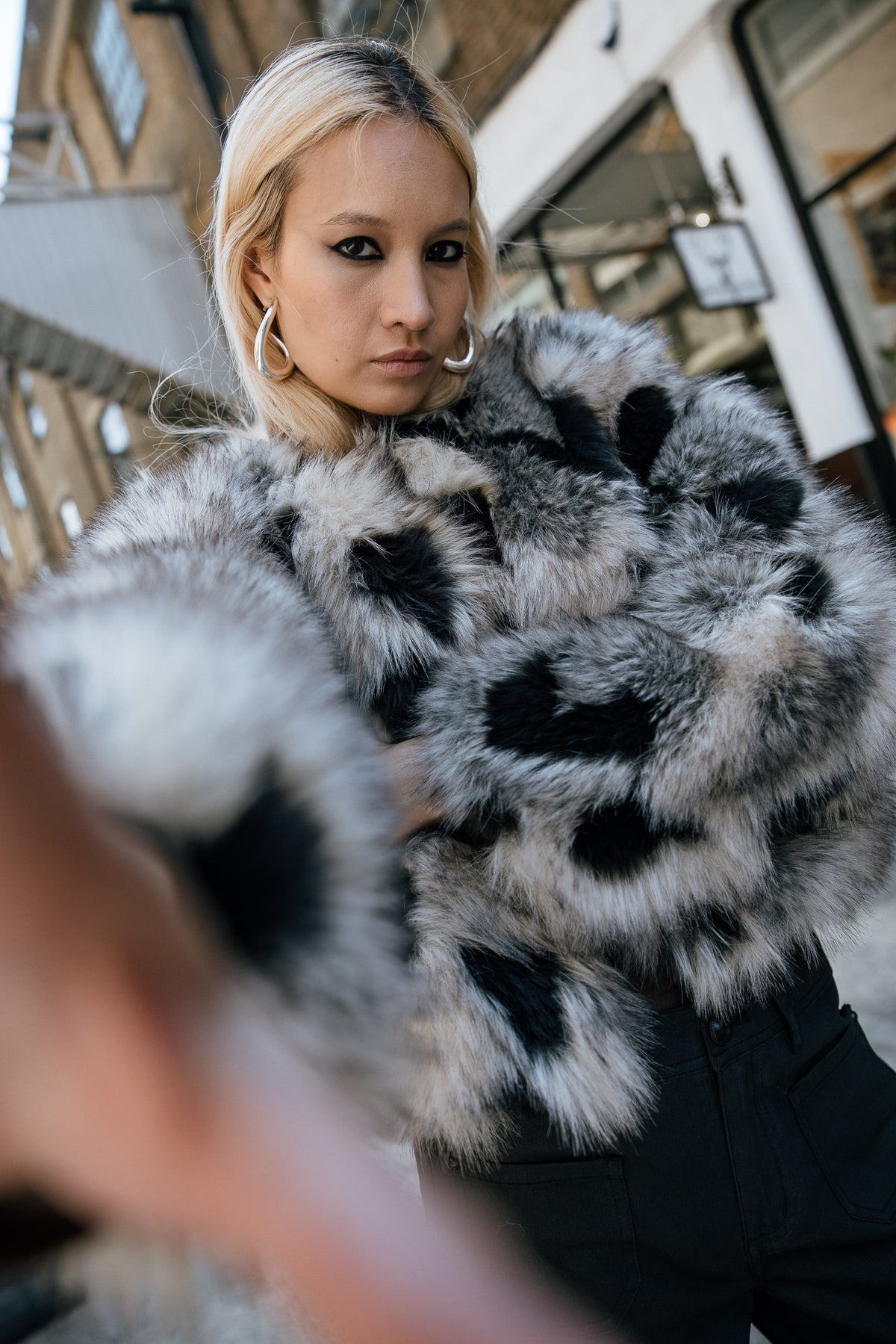 

Kunstfelljacke Damen Milani Wolf stone | Freeman T. Porter