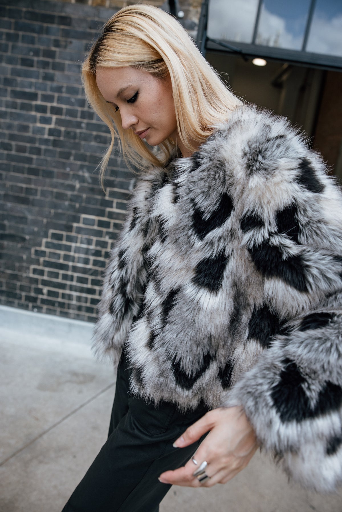 

Kunstfelljacke Damen Milani Wolf stone | Freeman T. Porter