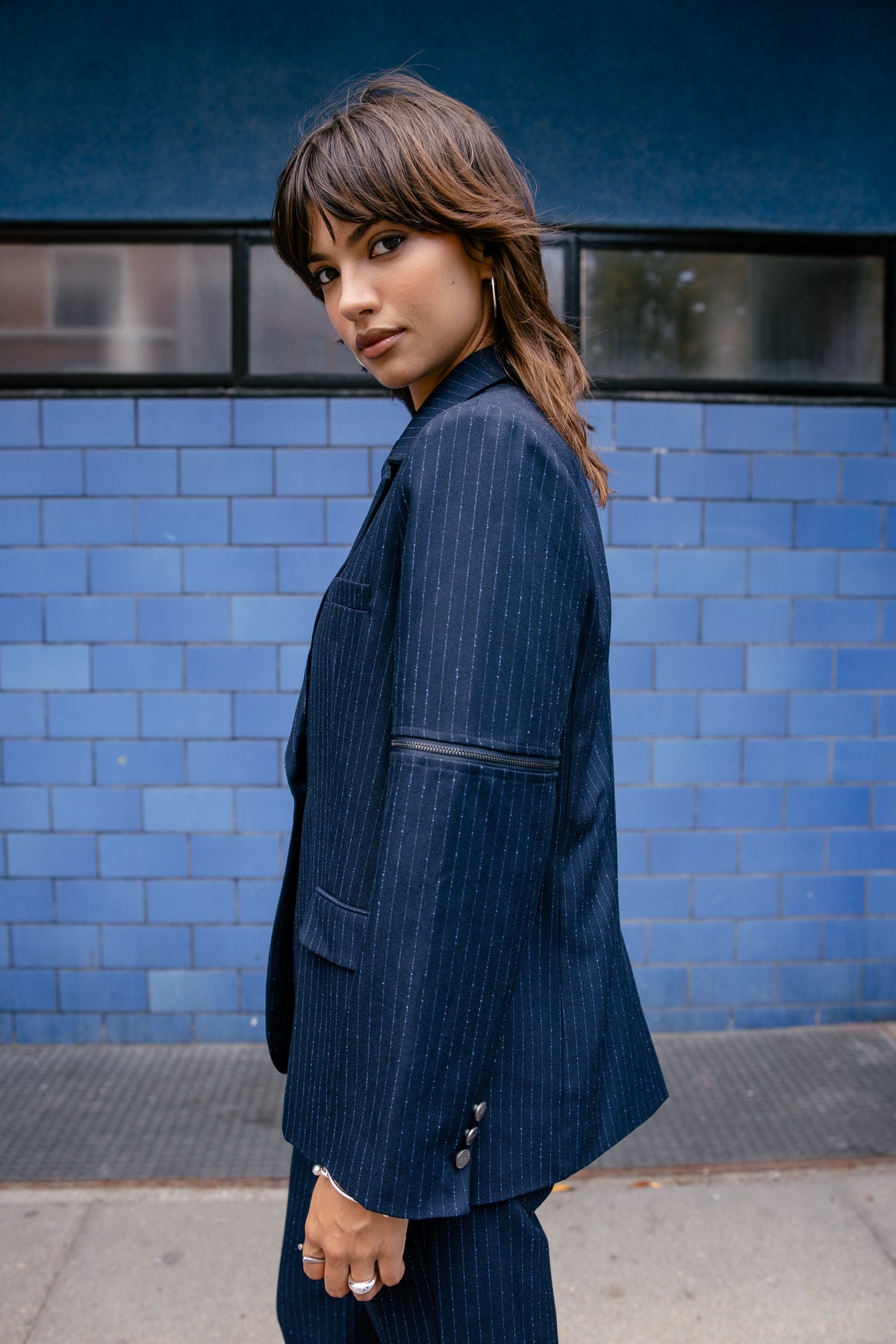 

Blazer Oversize Femme Maria Melody dark sapphire | Freeman T. Porter