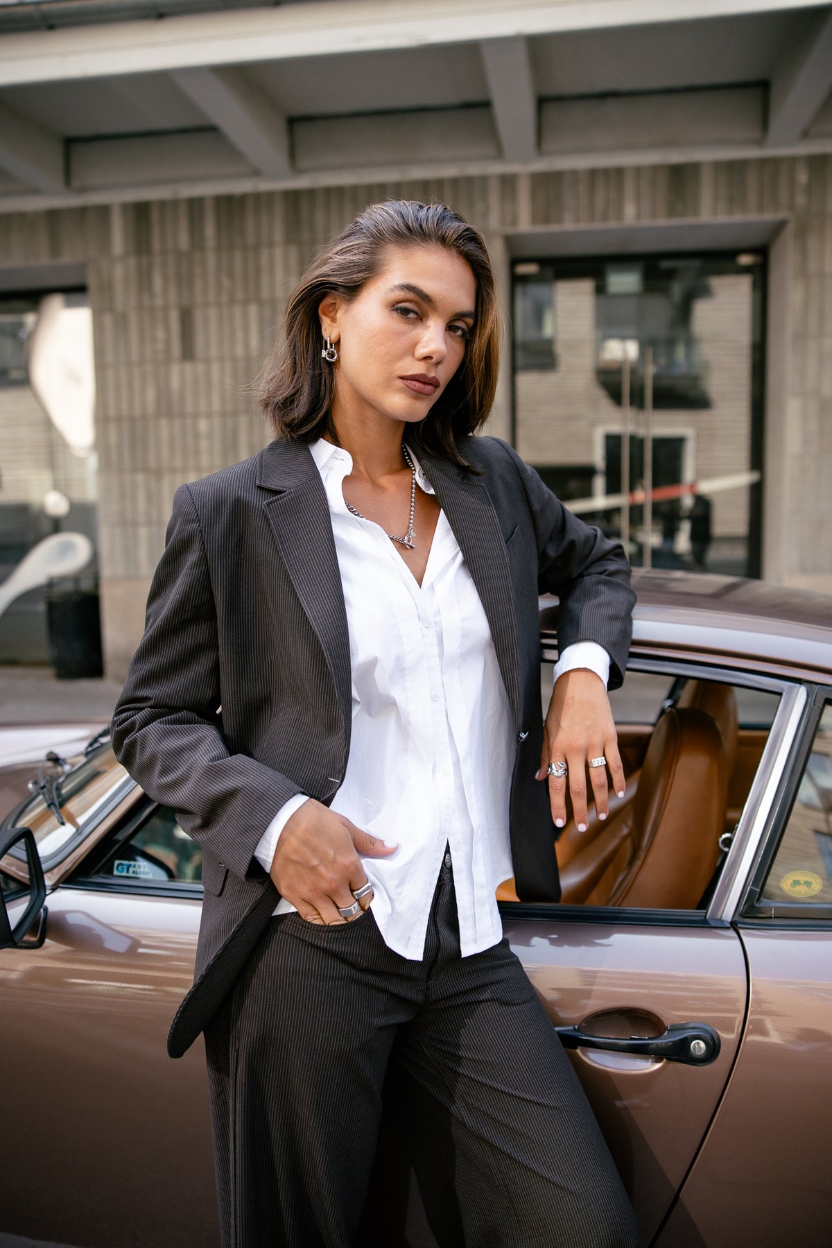 

Blazer Oversize Mujer Maria Officio chocolate torte | Freeman T. Porter