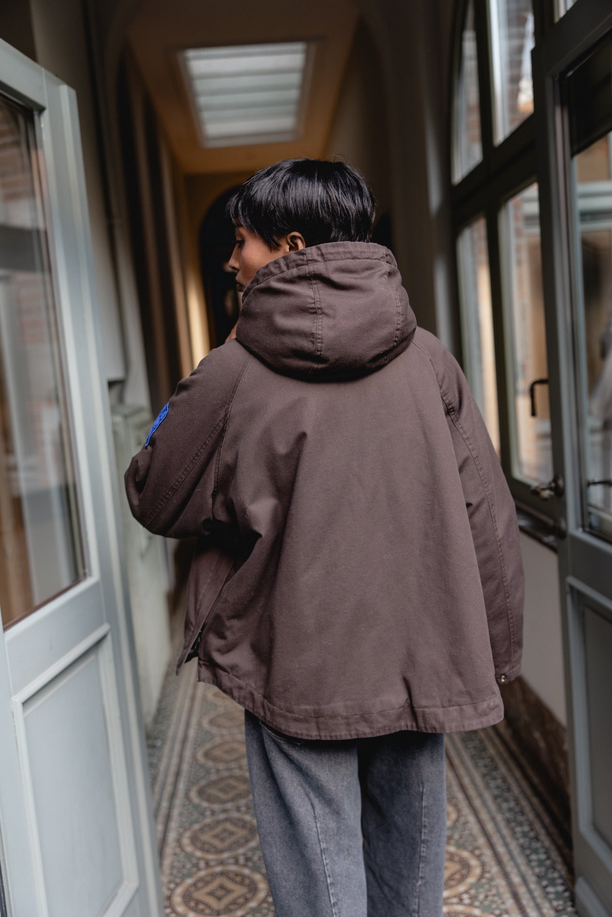 

Kurze Oversize-Jacke Damen Vendana Zebra brown | Freeman T. Porter