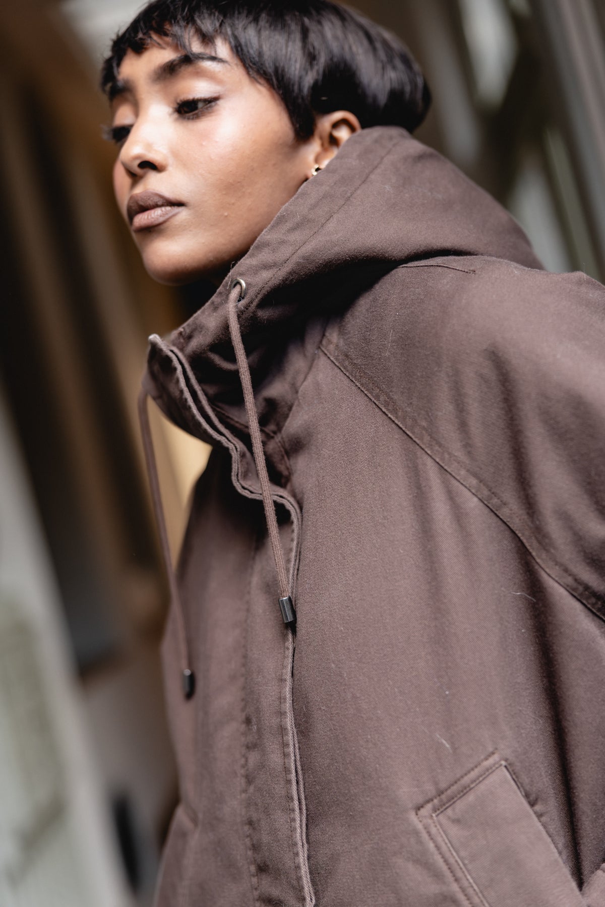 

Kurze Oversize-Jacke Damen Vendana Zebra brown | Freeman T. Porter
