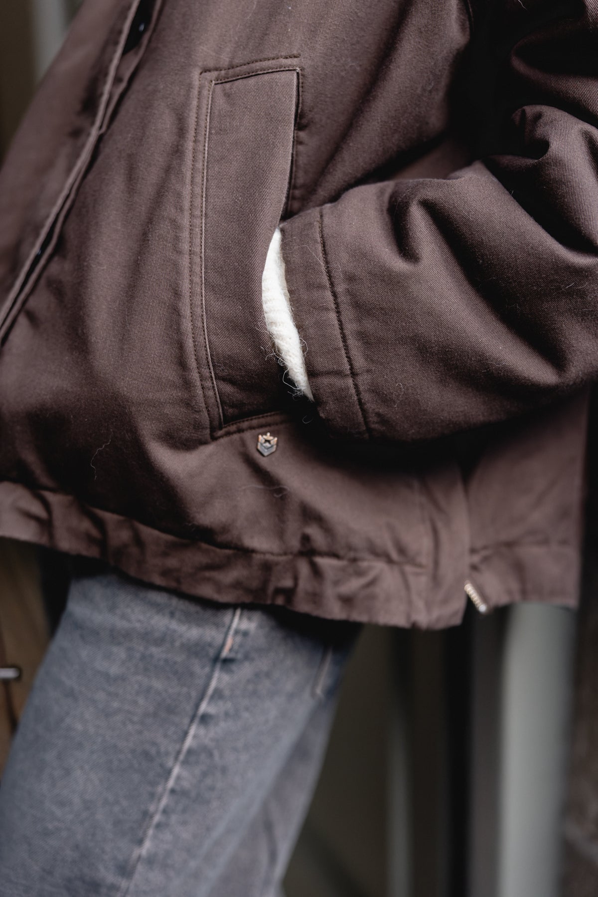 

Kurze Oversize-Jacke Damen Vendana Zebra brown | Freeman T. Porter