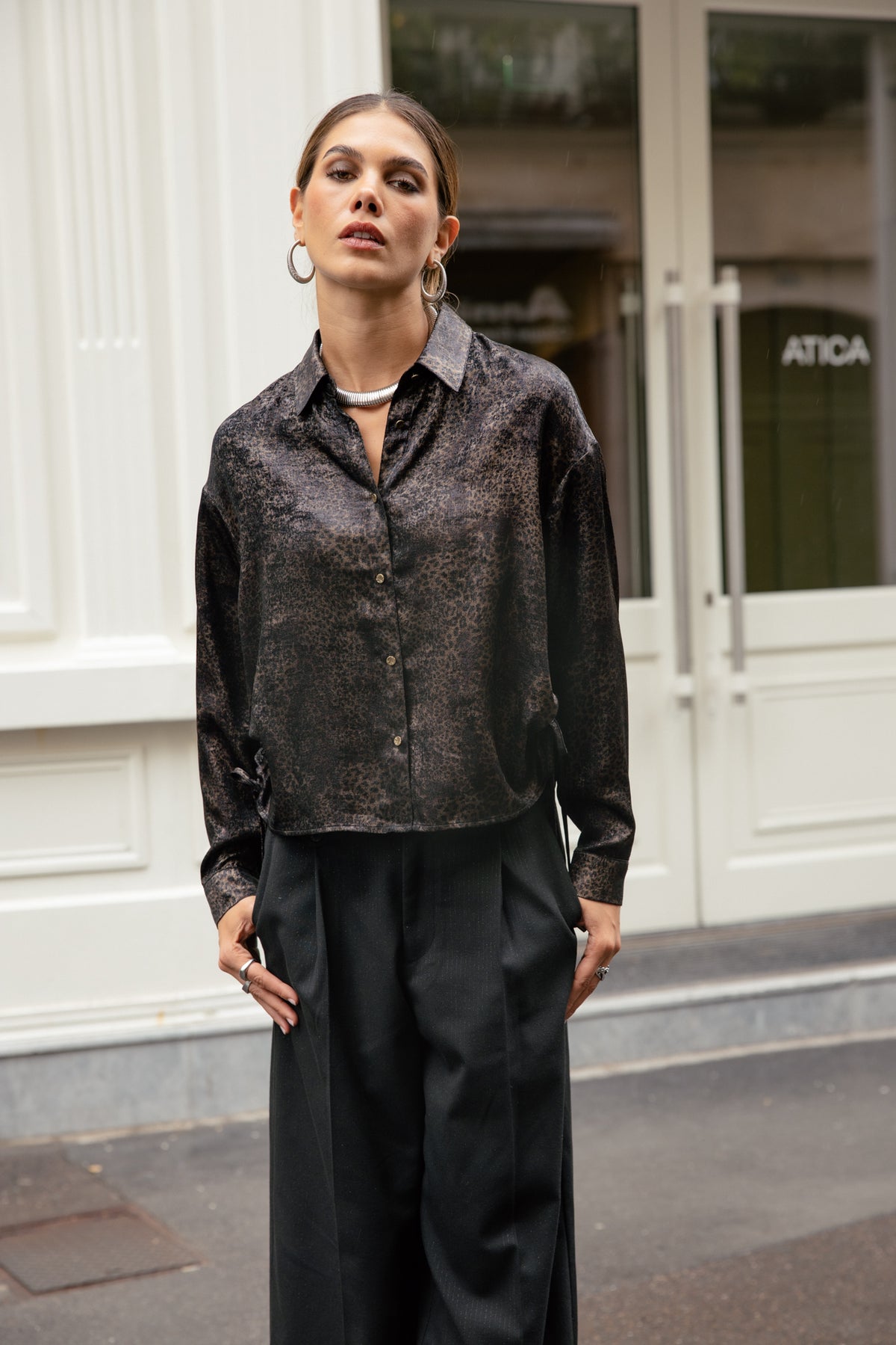 

Bluse mit Kordelzug Damen Charmene Leodiams chocolate torte | Freeman T. Porter
