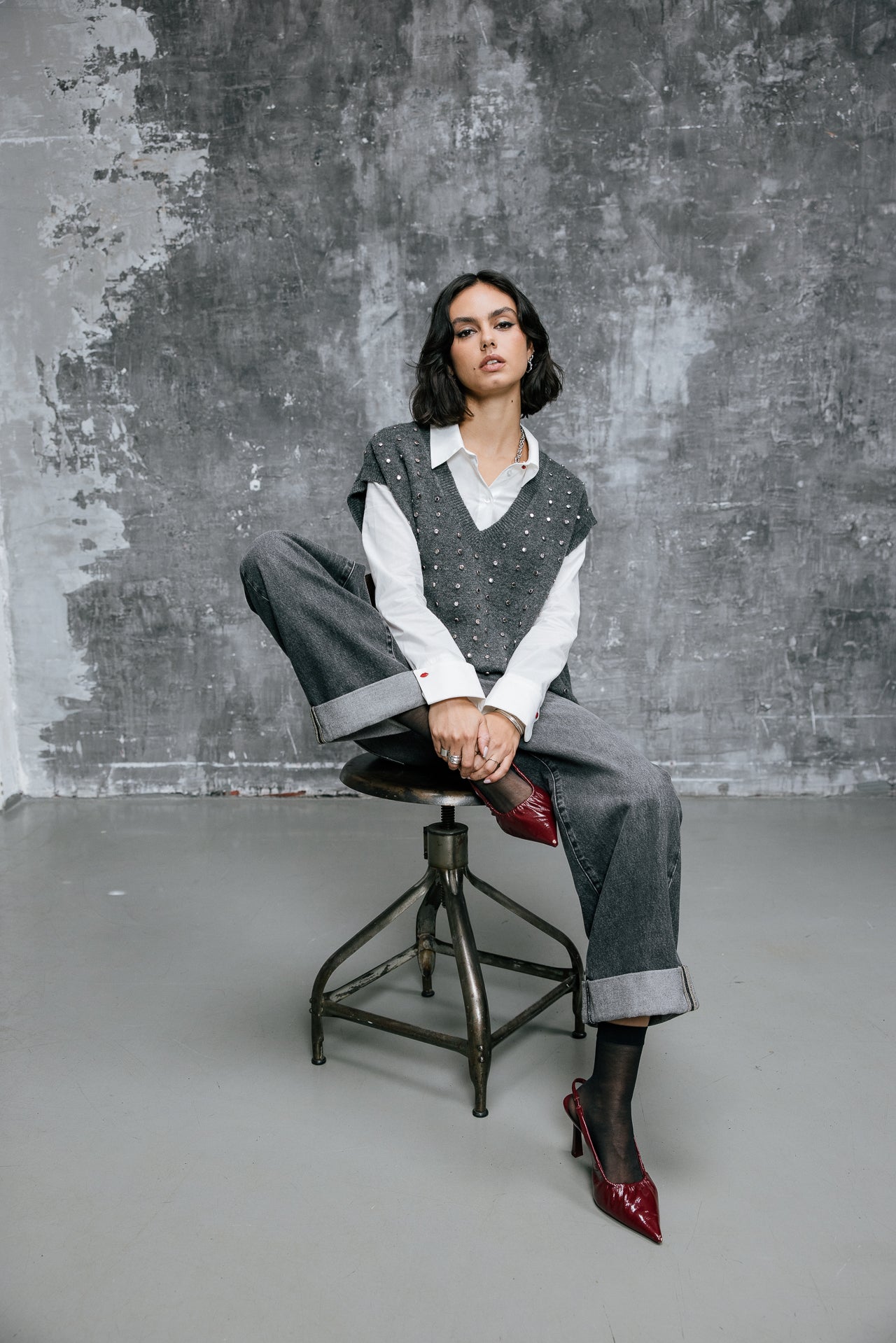 
              

Tailliertes Hemd mit ausgefallenen Knöpfen Damen Chikane Plain white | Freeman T. Porter
            