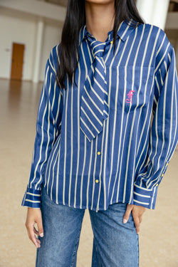 

Chemise loose à cravate Femme Chanie Tie original | Freeman T. Porter