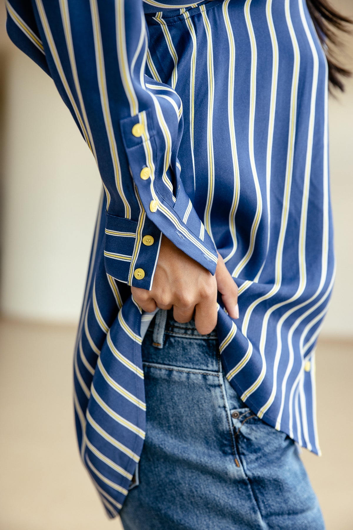 

Chemise loose à cravate Femme Chanie Tie original | Freeman T. Porter