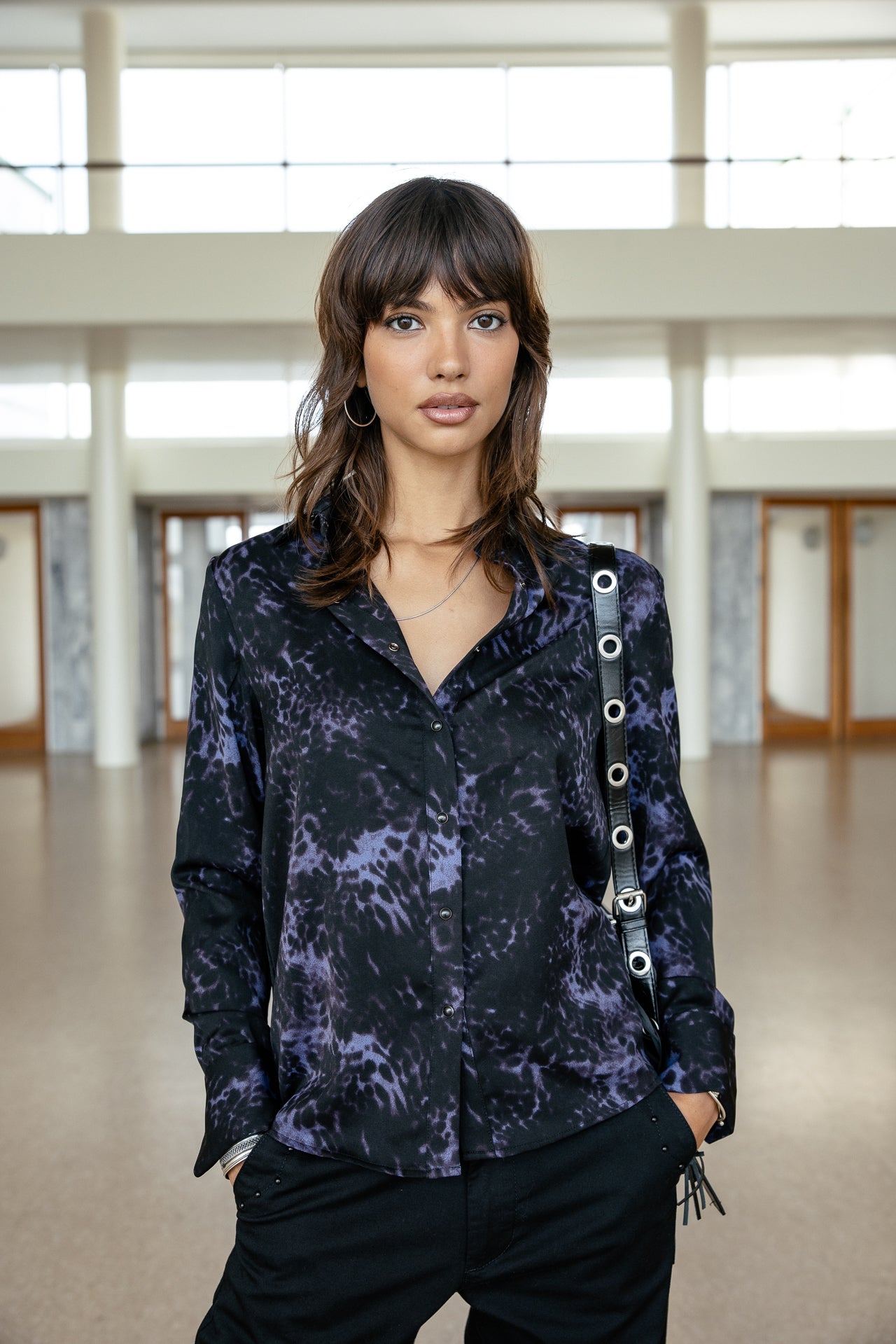 

Bedrucktes Hemd Damen Chama Leo Night original | Freeman T. Porter