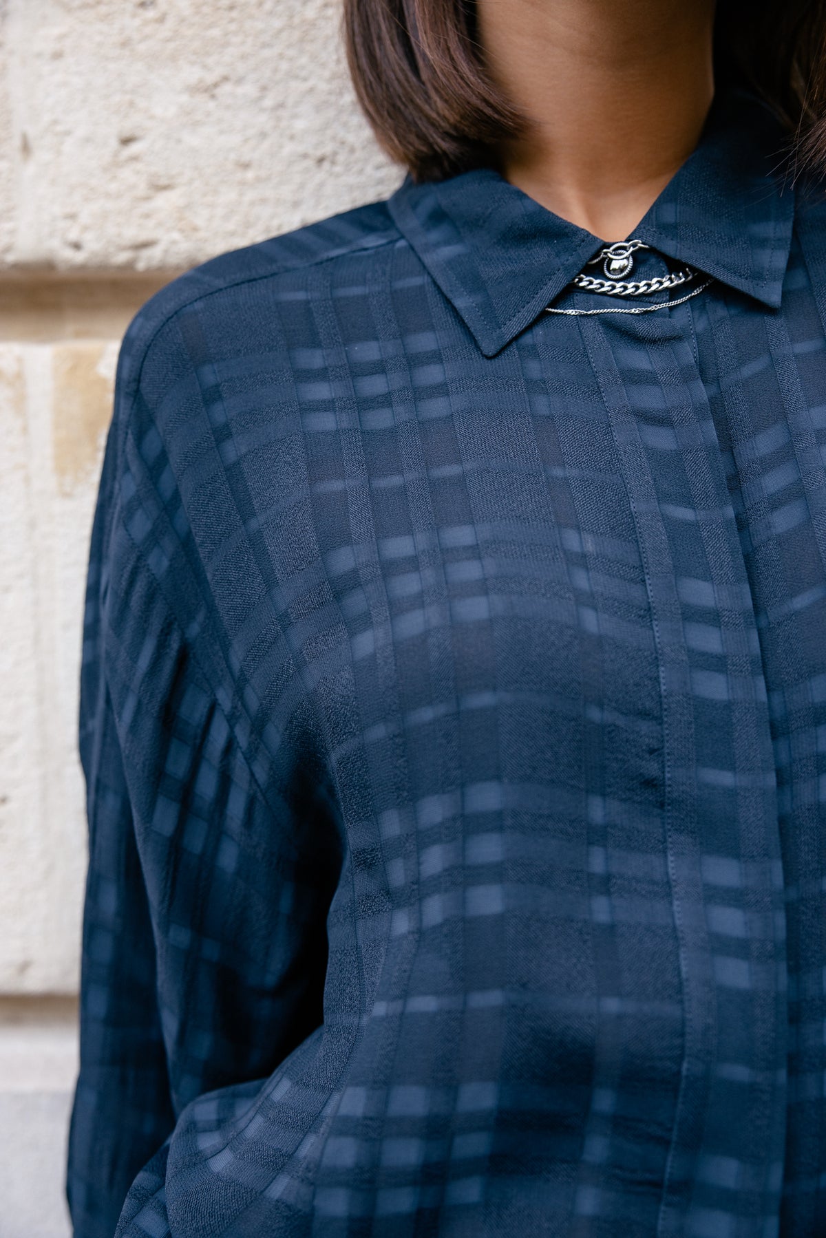 

Chemise blousonnante Femme Creel Plain dark sapphire | Freeman T. Porter