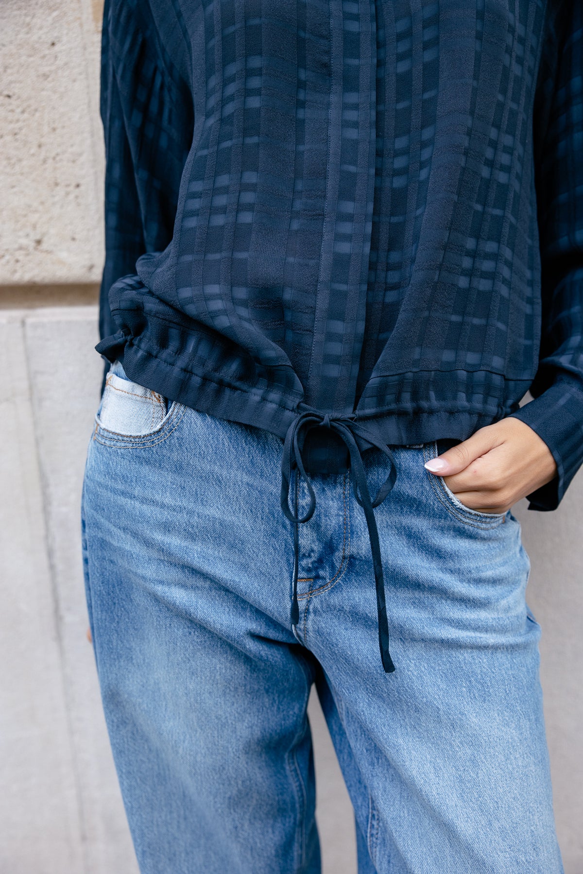 

Chemise blousonnante Femme Creel Plain dark sapphire | Freeman T. Porter