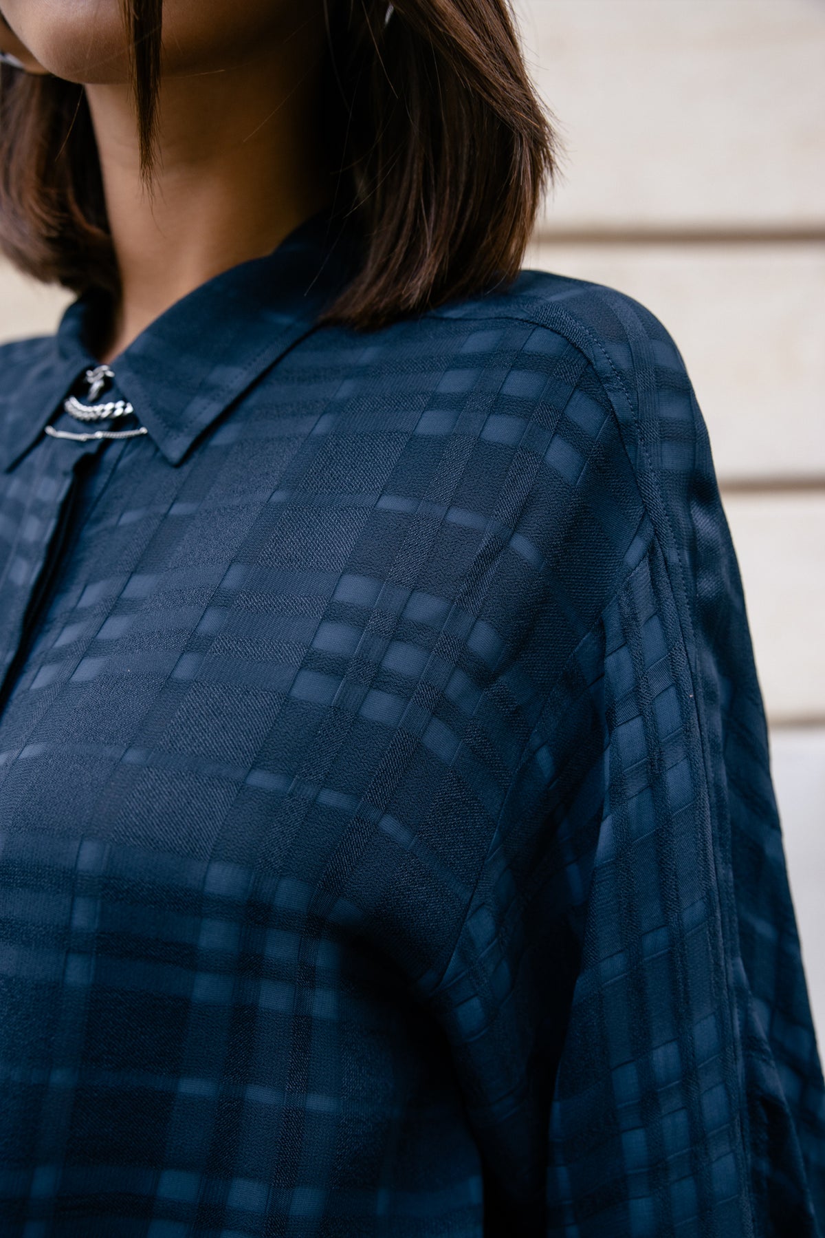 

Chemise blousonnante Femme Creel Plain dark sapphire | Freeman T. Porter