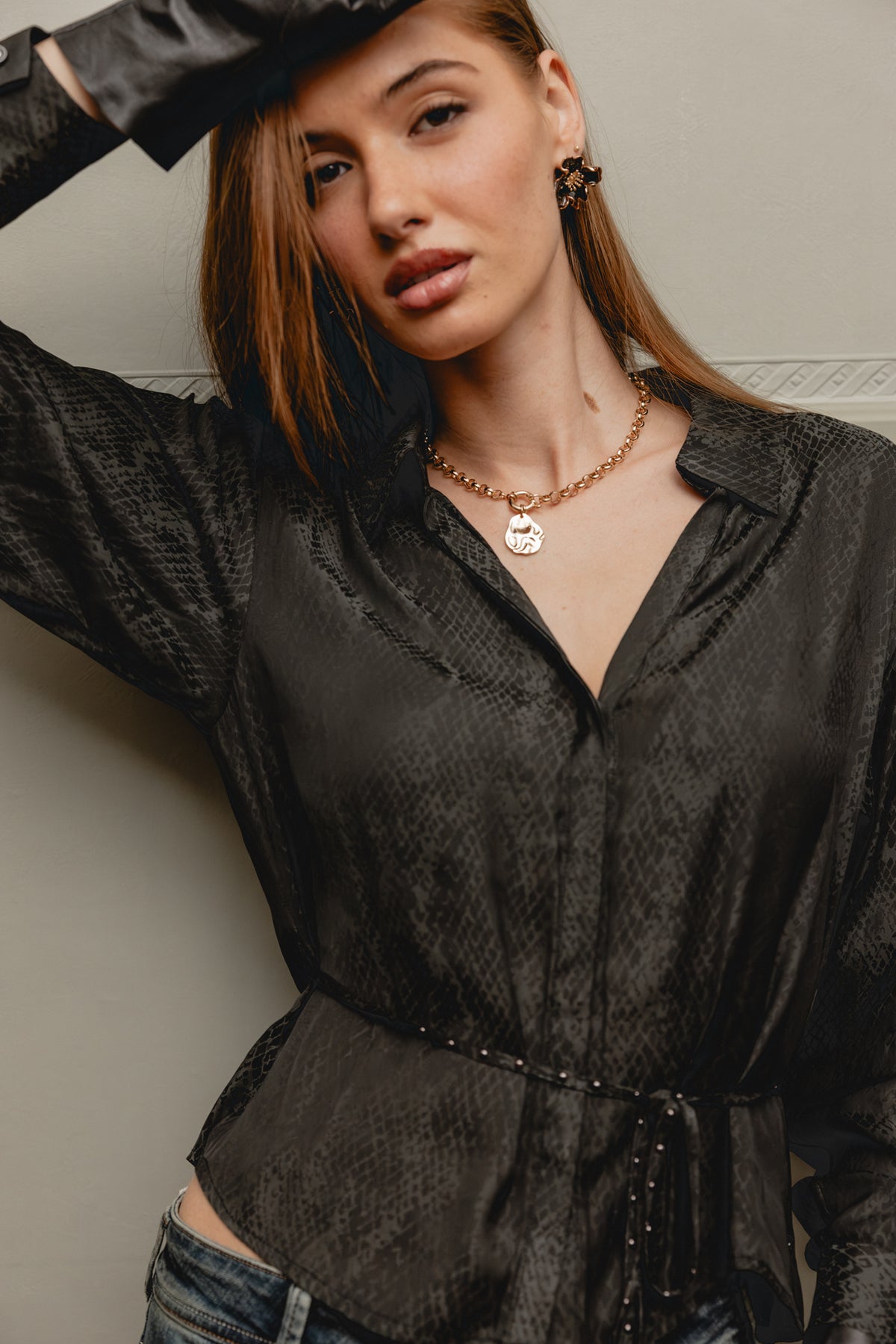 

Crop-Hemd Damen Colinna Classico carbone | Freeman T. Porter