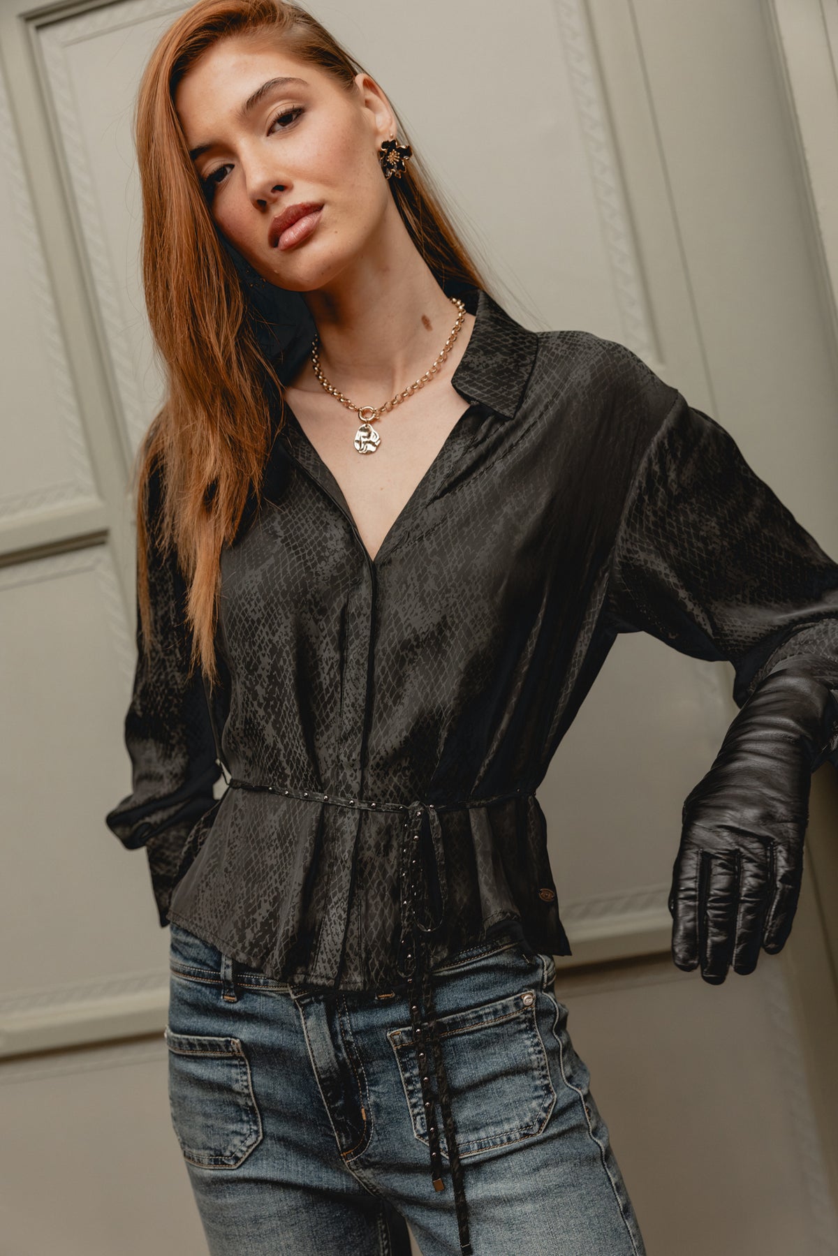

Crop-Hemd Damen Colinna Classico carbone | Freeman T. Porter
