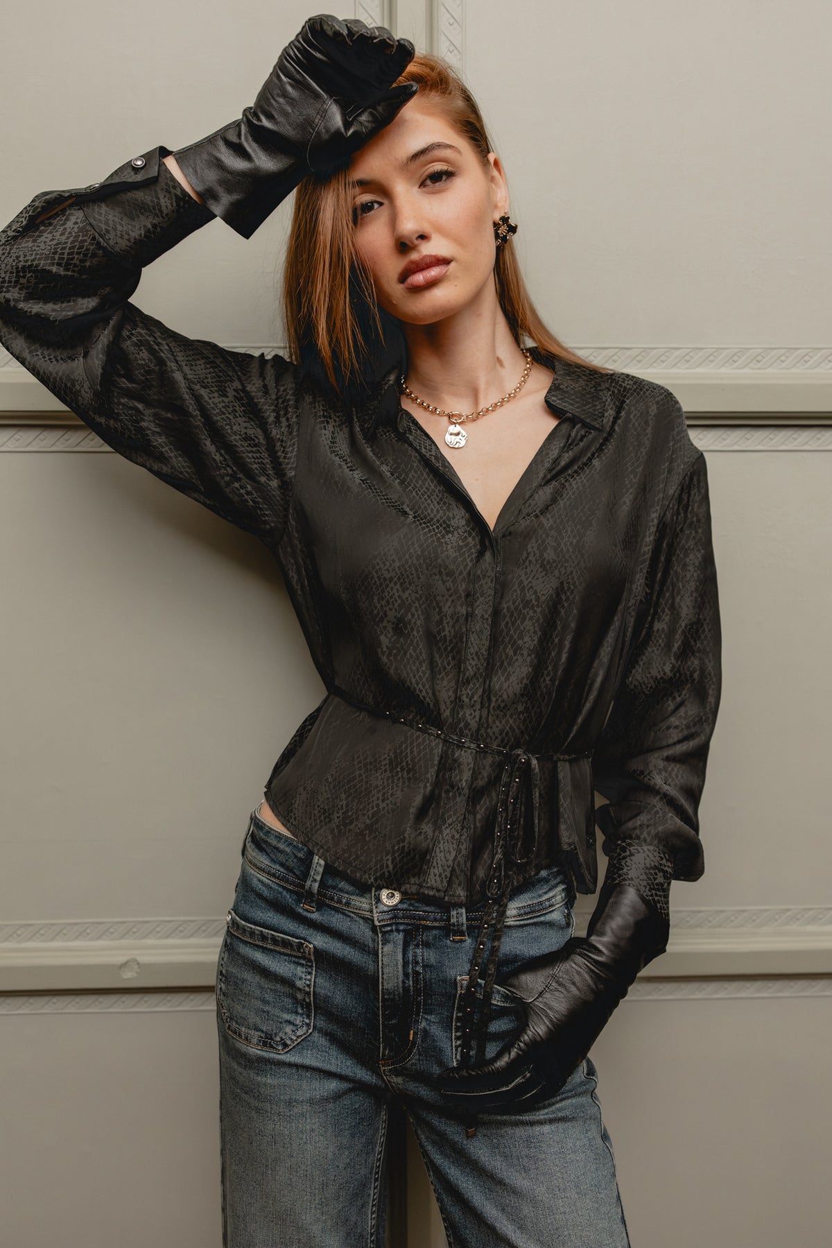 

Crop-Hemd Damen Colinna Classico carbone | Freeman T. Porter
