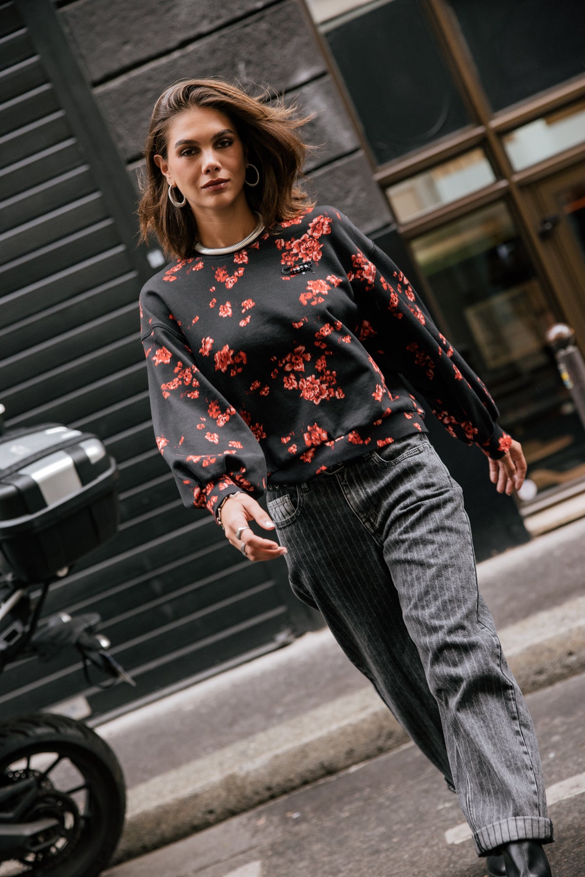 

Sweatshirt mit Puffärmeln Damen Sheldone Blow original | Freeman T. Porter
