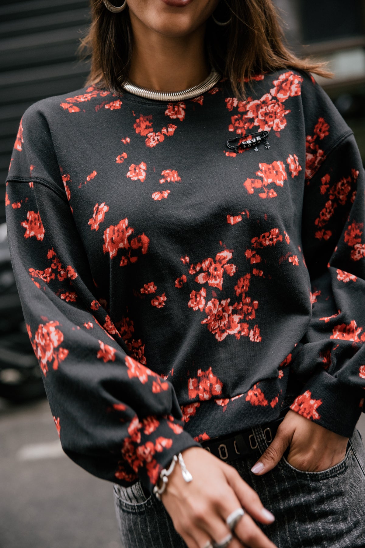 

Sweatshirt mit Puffärmeln Damen Sheldone Blow original | Freeman T. Porter
