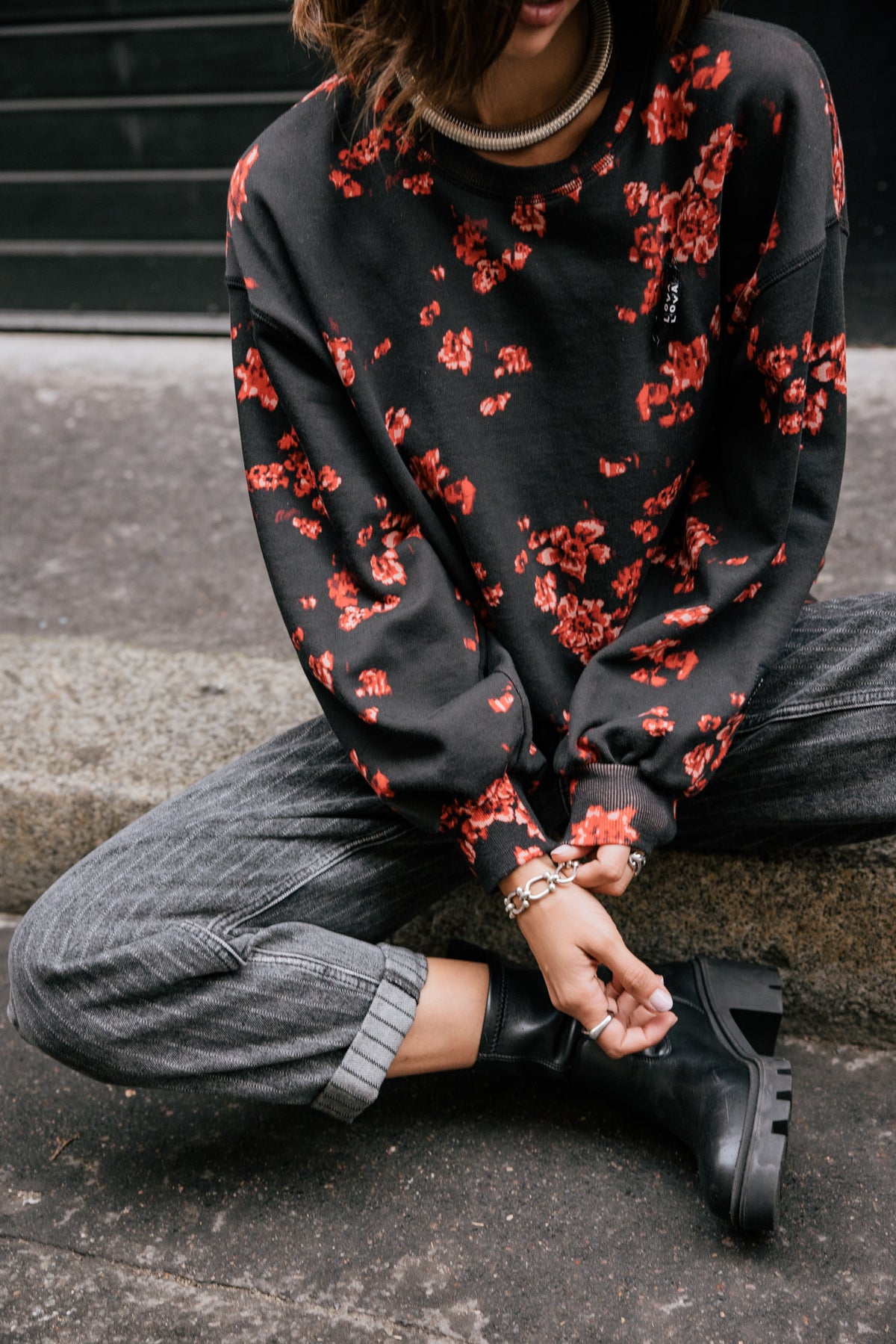 

Sweatshirt mit Puffärmeln Damen Sheldone Blow original | Freeman T. Porter