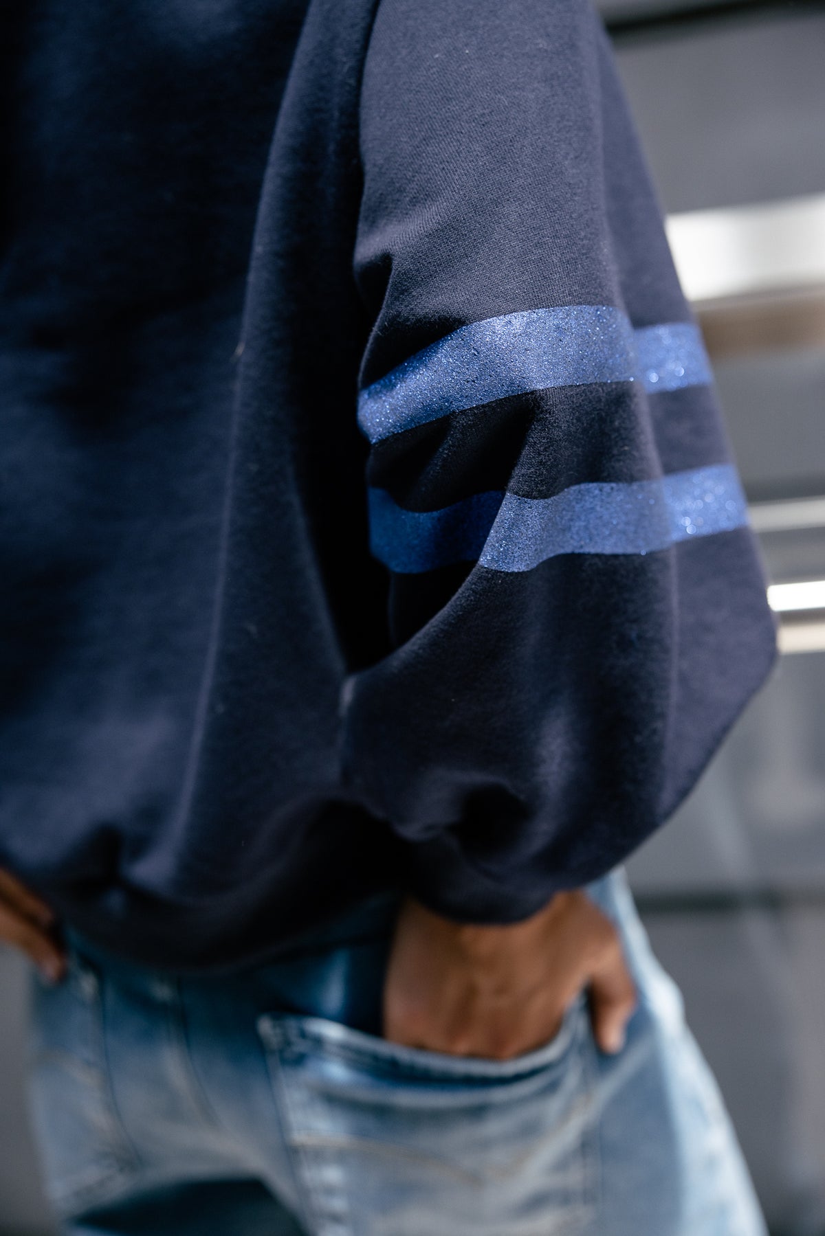 

Sweat à manches bouffantes  Femme Sheldone Hef naval academy | Freeman T. Porter