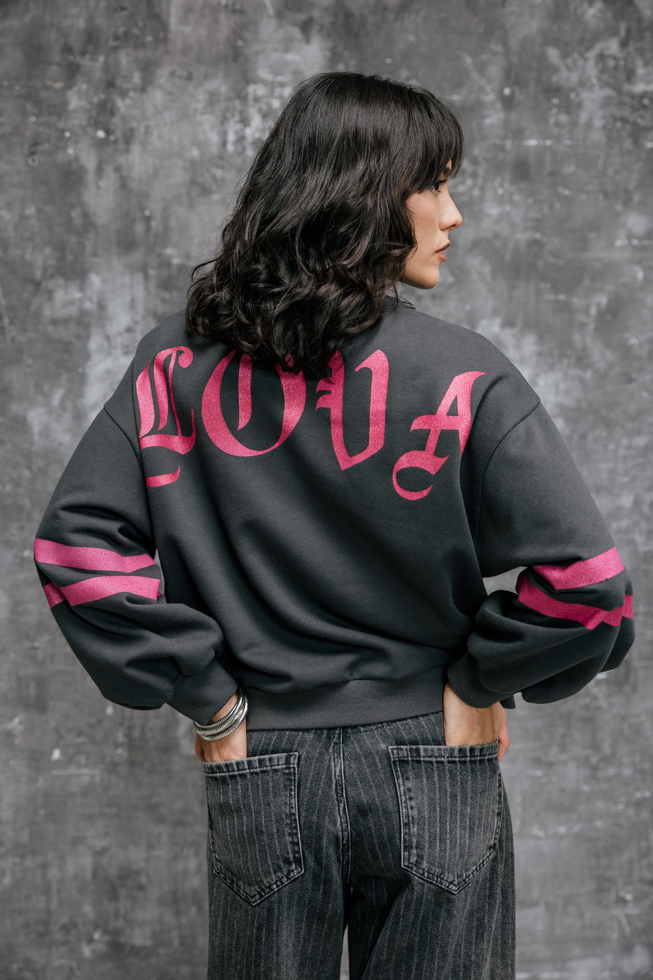 

Sweatshirt mit Puffärmeln  Damen Sheldone Hef carbone | Freeman T. Porter