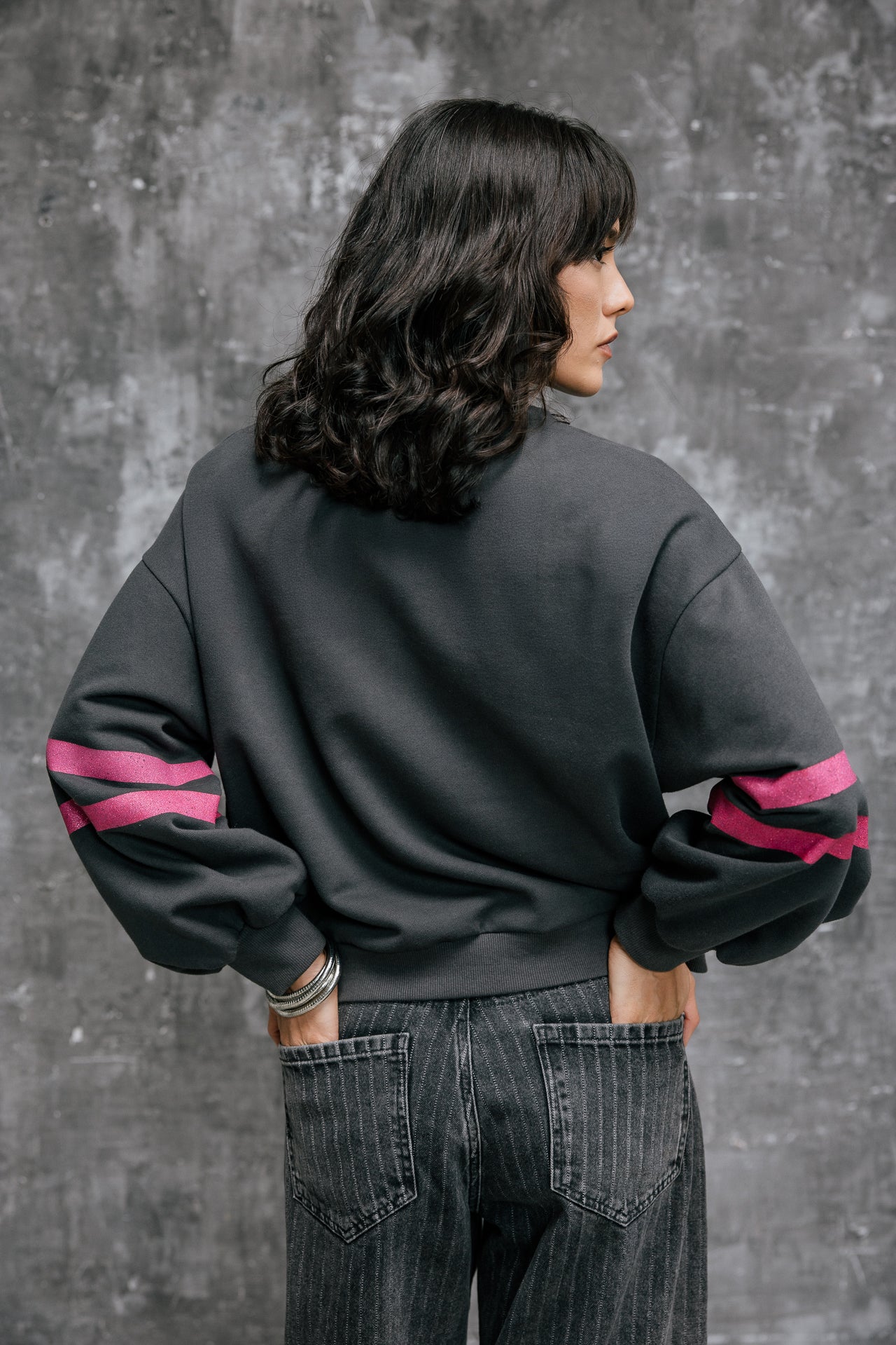 

Sweat à manches bouffantes  Femme Sheldone Hef carbone | Freeman T. Porter