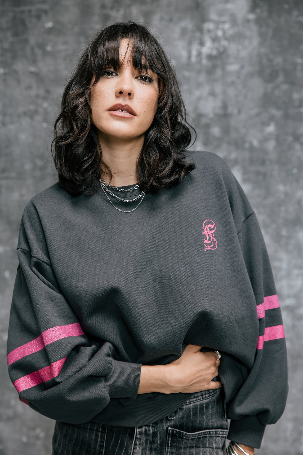 

Sweatshirt mit Puffärmeln  Damen Sheldone Hef carbone | Freeman T. Porter