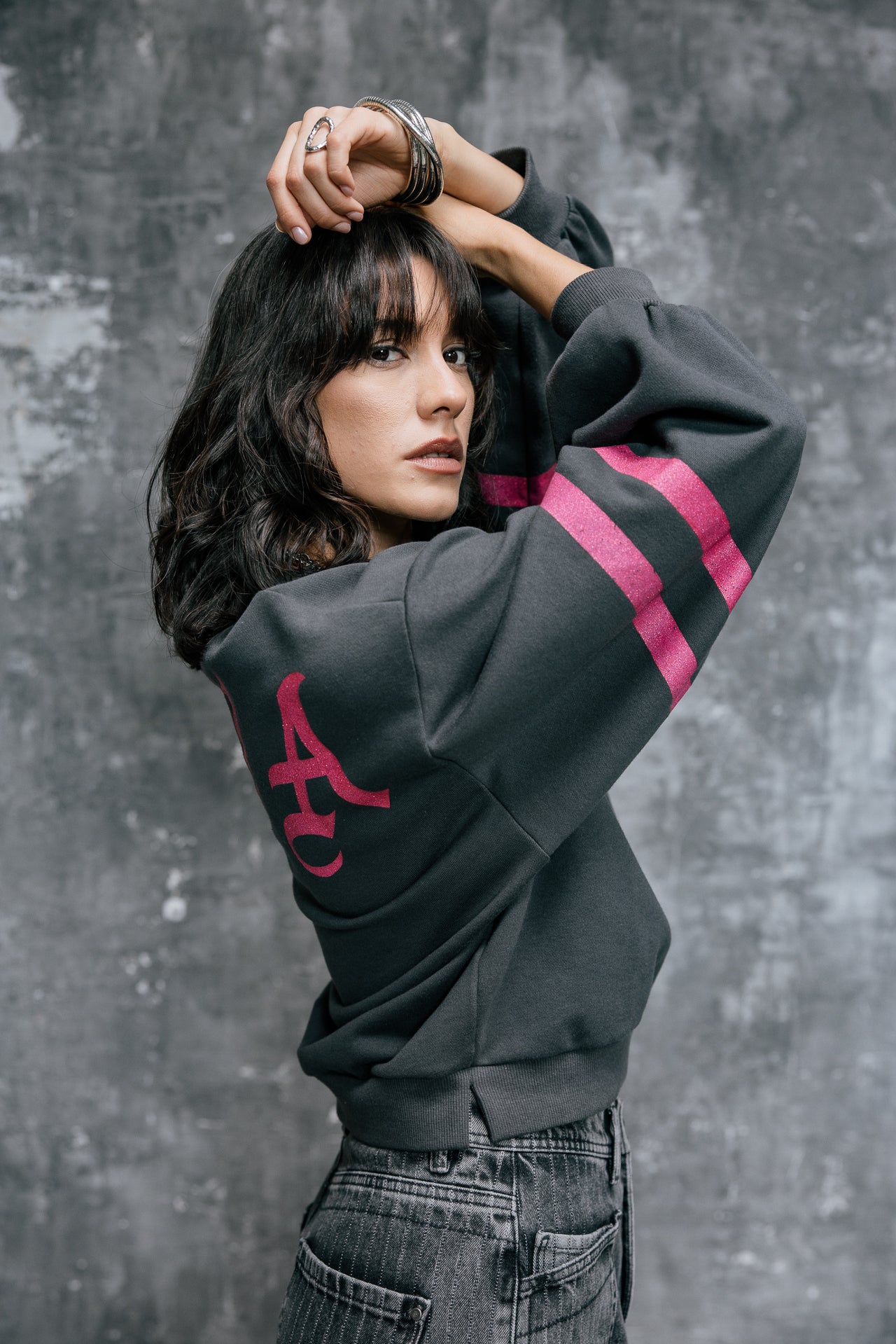 

Sweatshirt mit Puffärmeln  Damen Sheldone Hef carbone | Freeman T. Porter