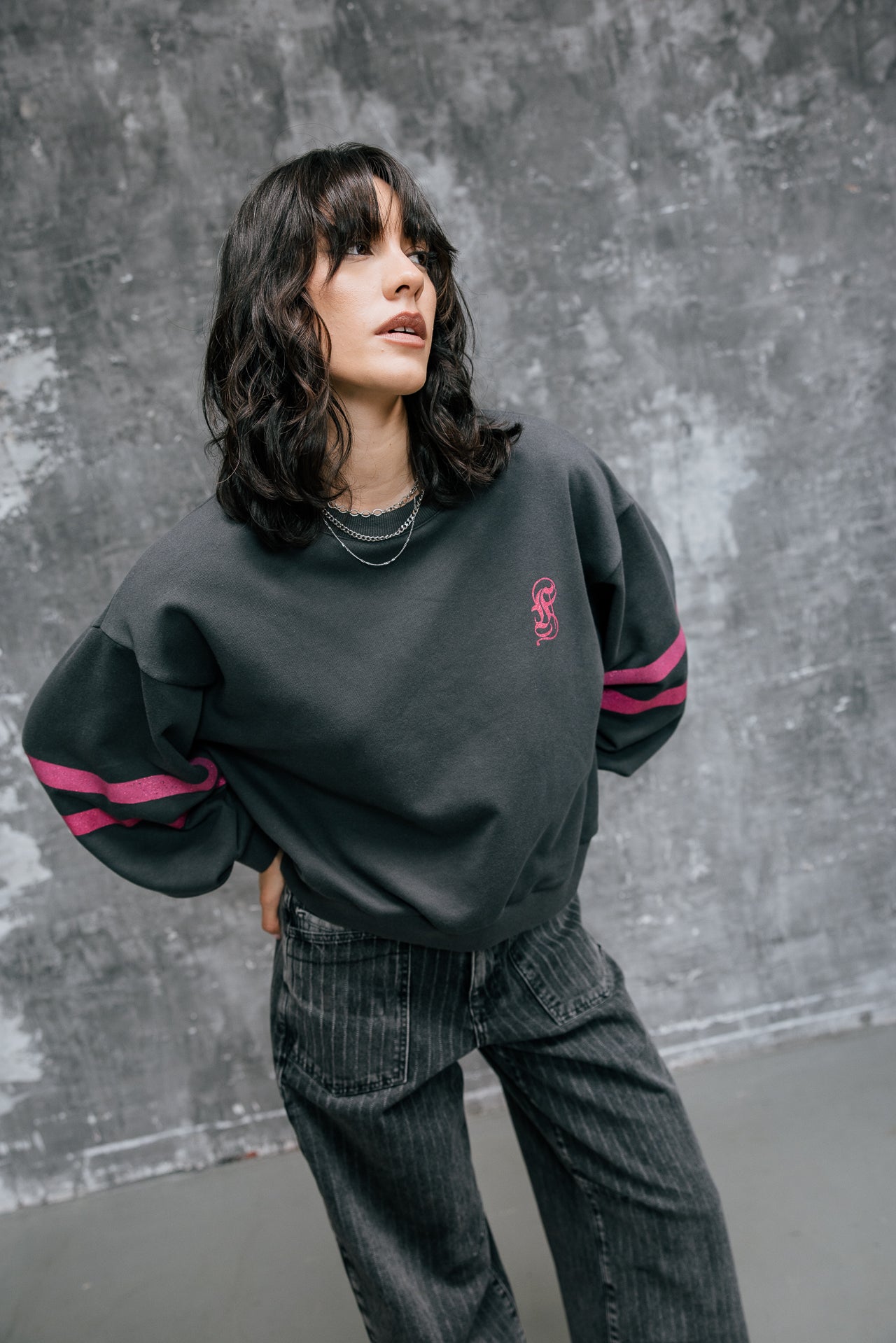 

Sweatshirt mit Puffärmeln  Damen Sheldone Hef carbone | Freeman T. Porter