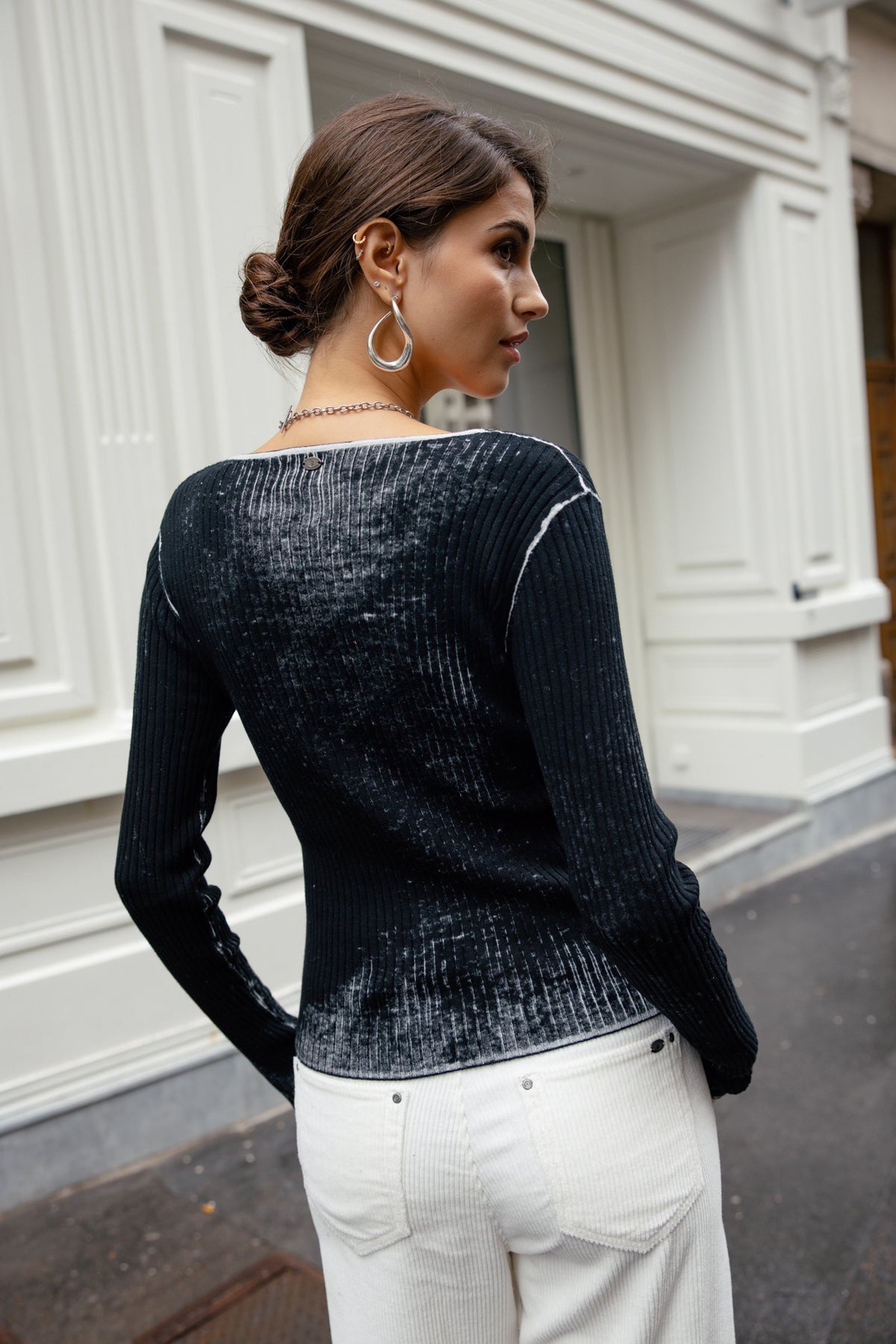 
              

Slim-Fit-Pullover Damen Philda Trash black | Freeman T. Porter
            