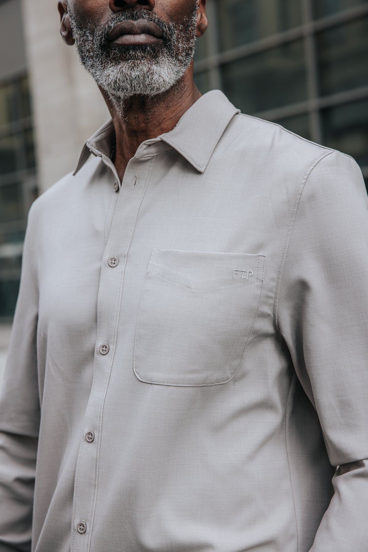 

Langarmhemd Herren Jeremiah Garfield beige | Freeman T. Porter