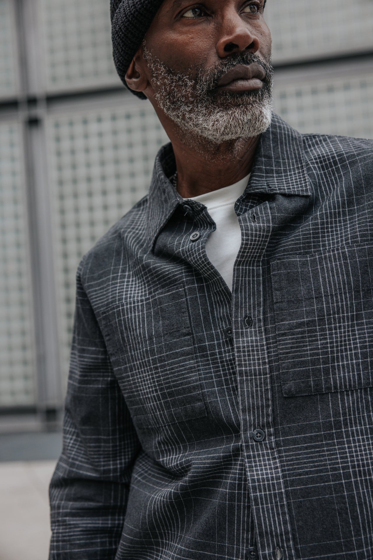 

Grau kariertes Hemd Herren Sandor Clegan grey | Freeman T. Porter