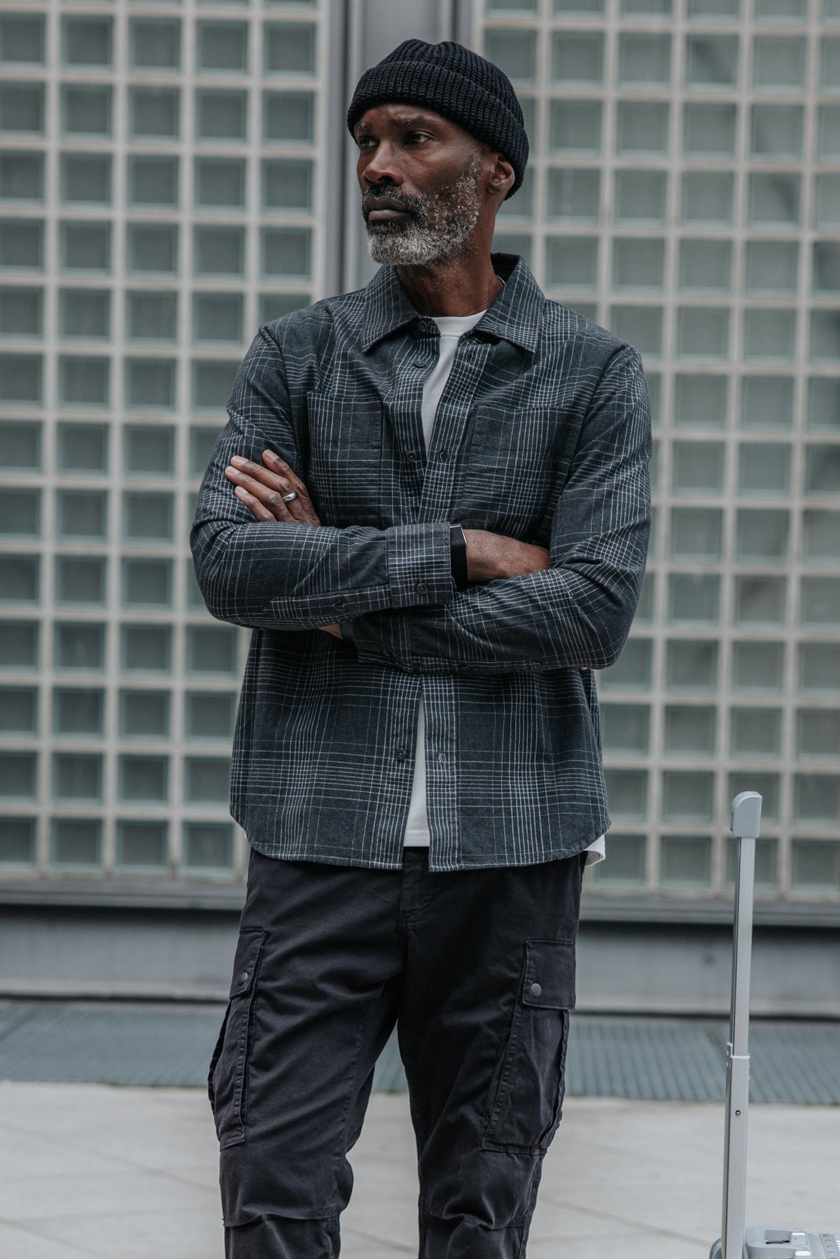 

Grau kariertes Hemd Herren Sandor Clegan grey | Freeman T. Porter