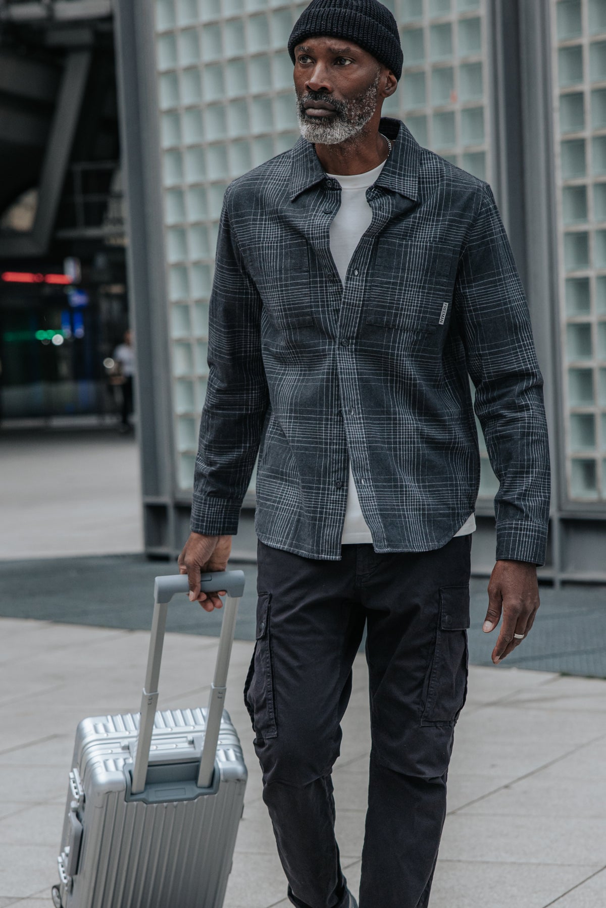 

Grau kariertes Hemd Herren Sandor Clegan grey | Freeman T. Porter