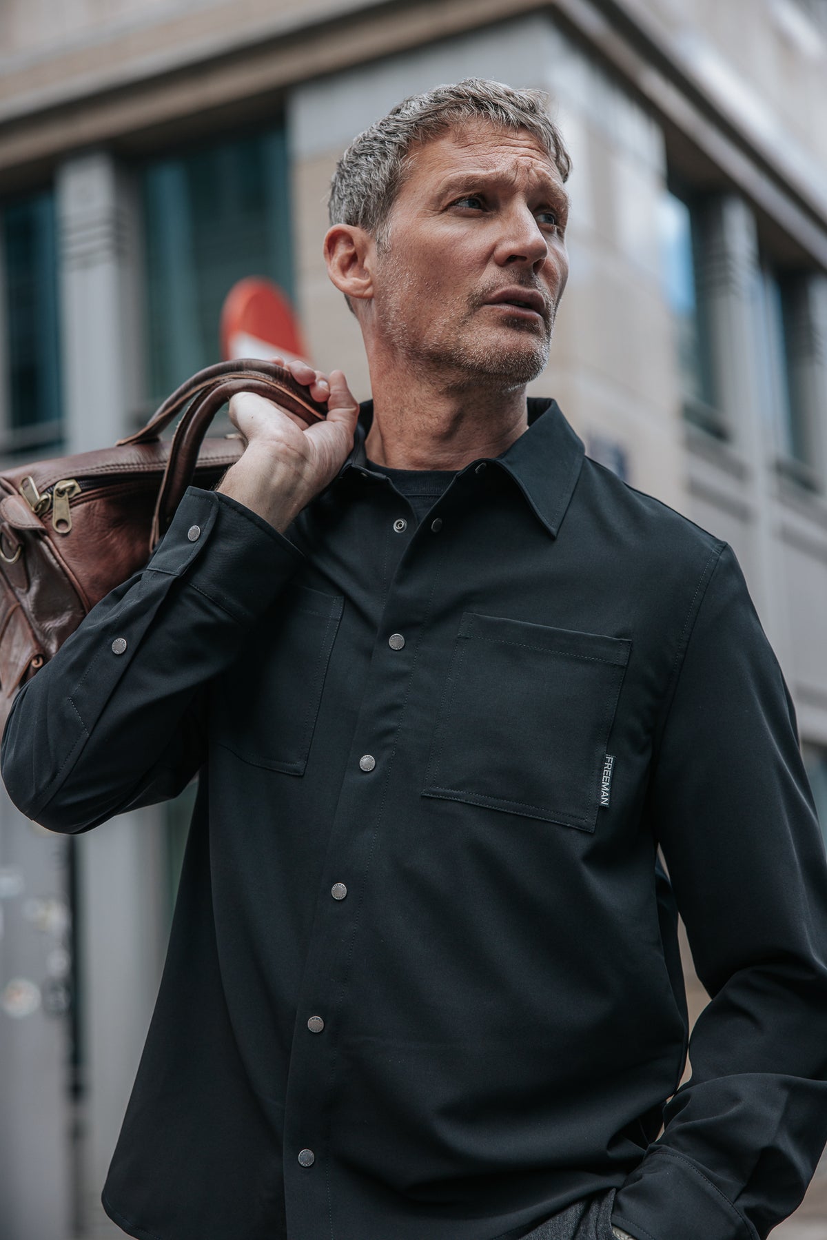 

Langarmhemd Herren Kalel Botan black | Freeman T. Porter